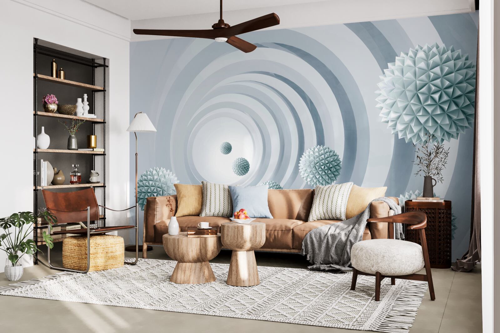 Fototapet gloanțele dispar într-un pasaj circular