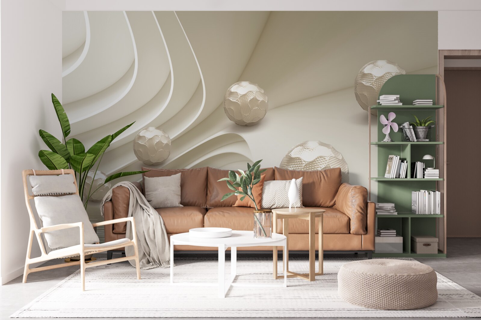 Fototapet bile fațetate care se rostogolesc la vale