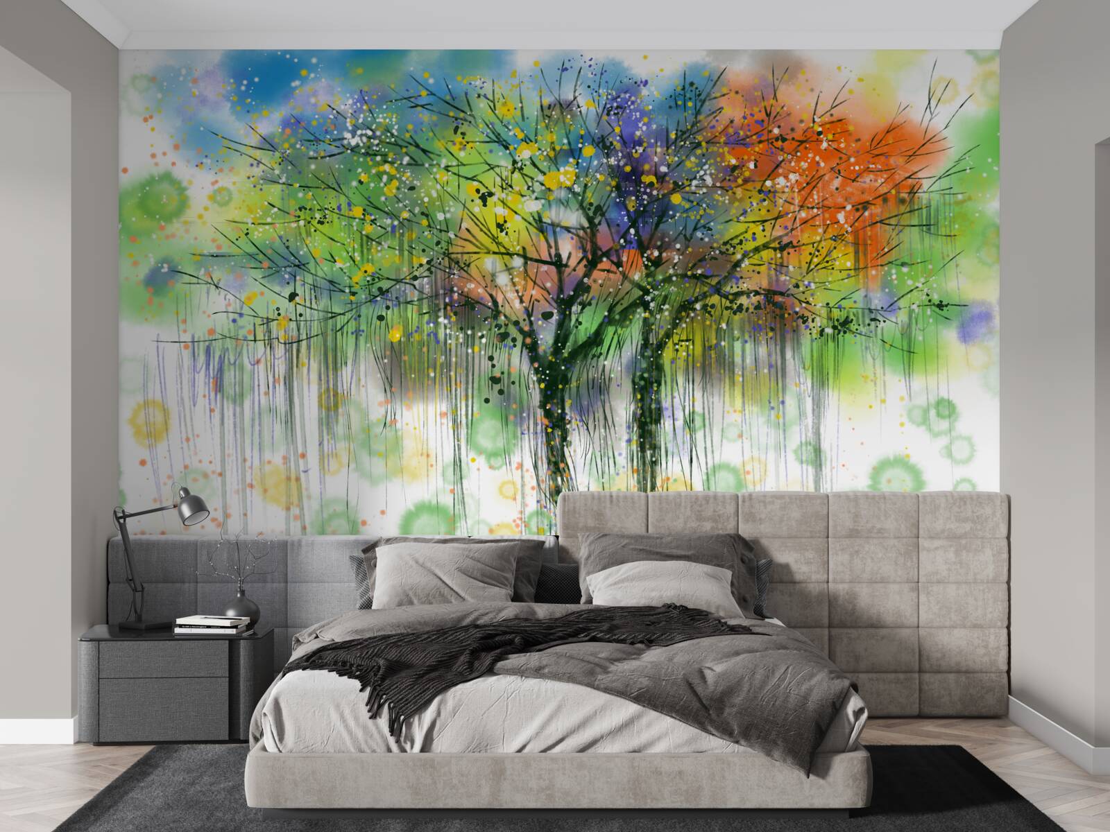 Fototapet Pădurea de toamnă este plină de culori strălucitoare