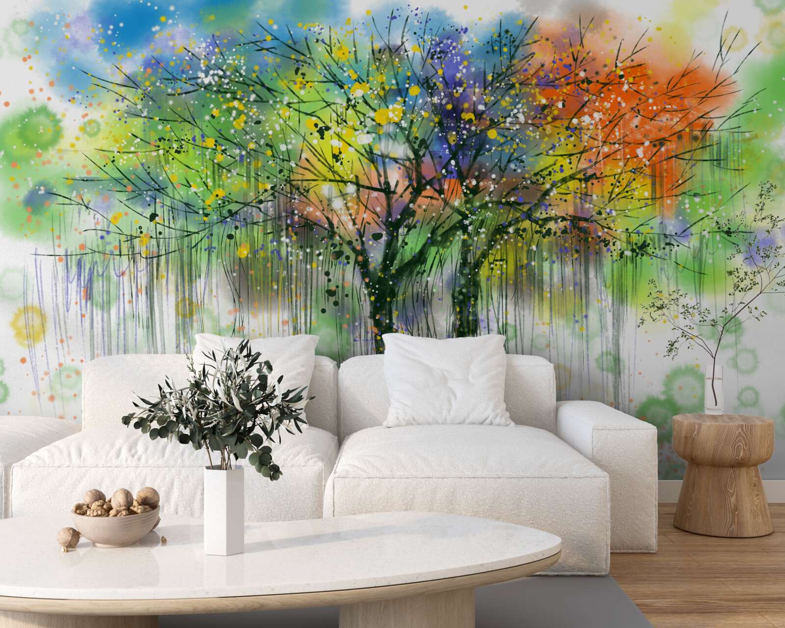 Fototapet Pădurea de toamnă este plină de culori strălucitoare