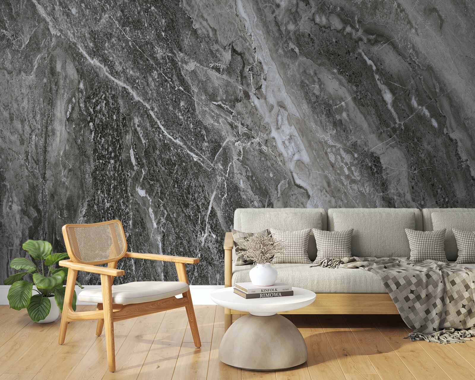 Fototapet abstracție de marmură în zgomotul tunetului