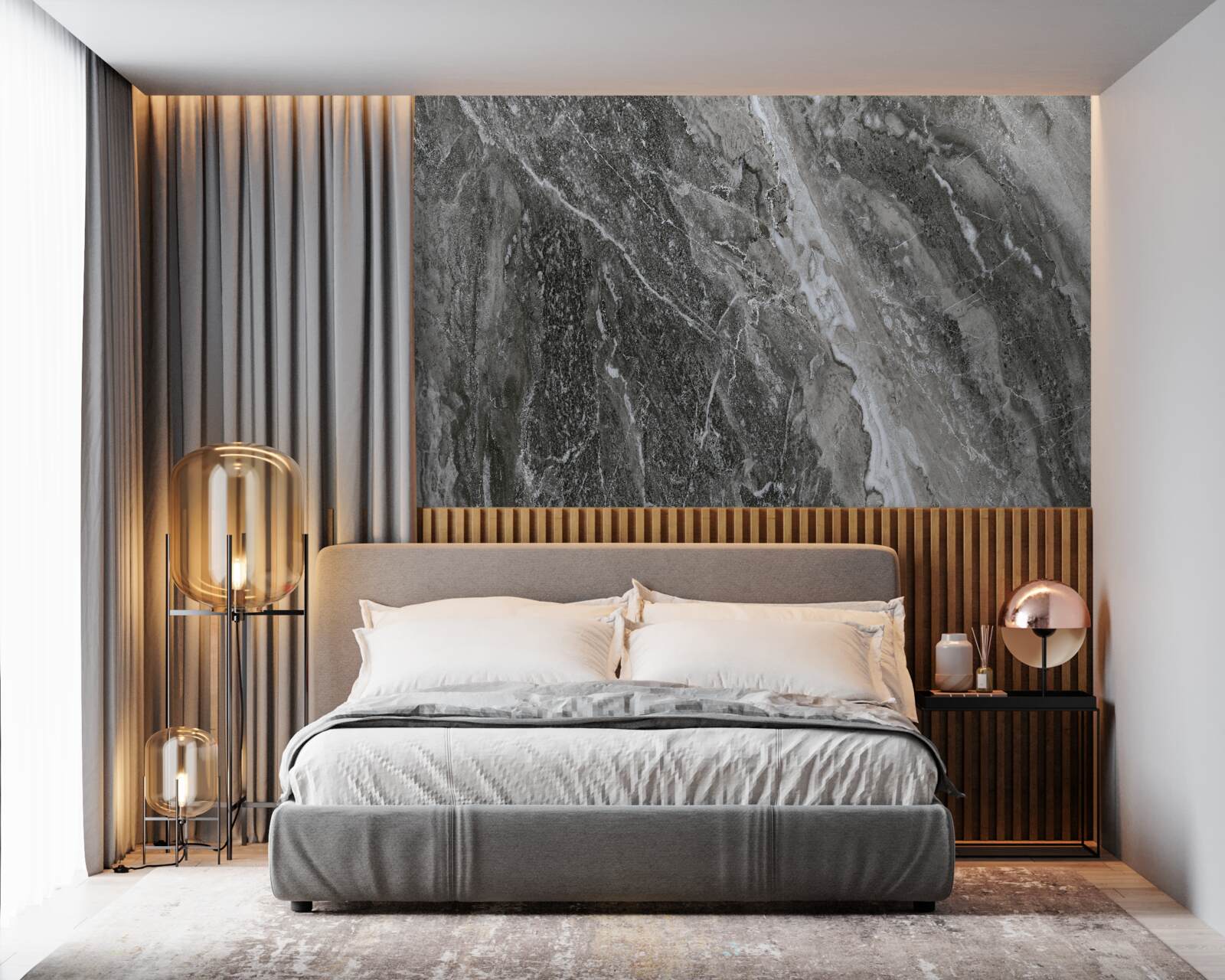 Fototapet abstracție de marmură în zgomotul tunetului