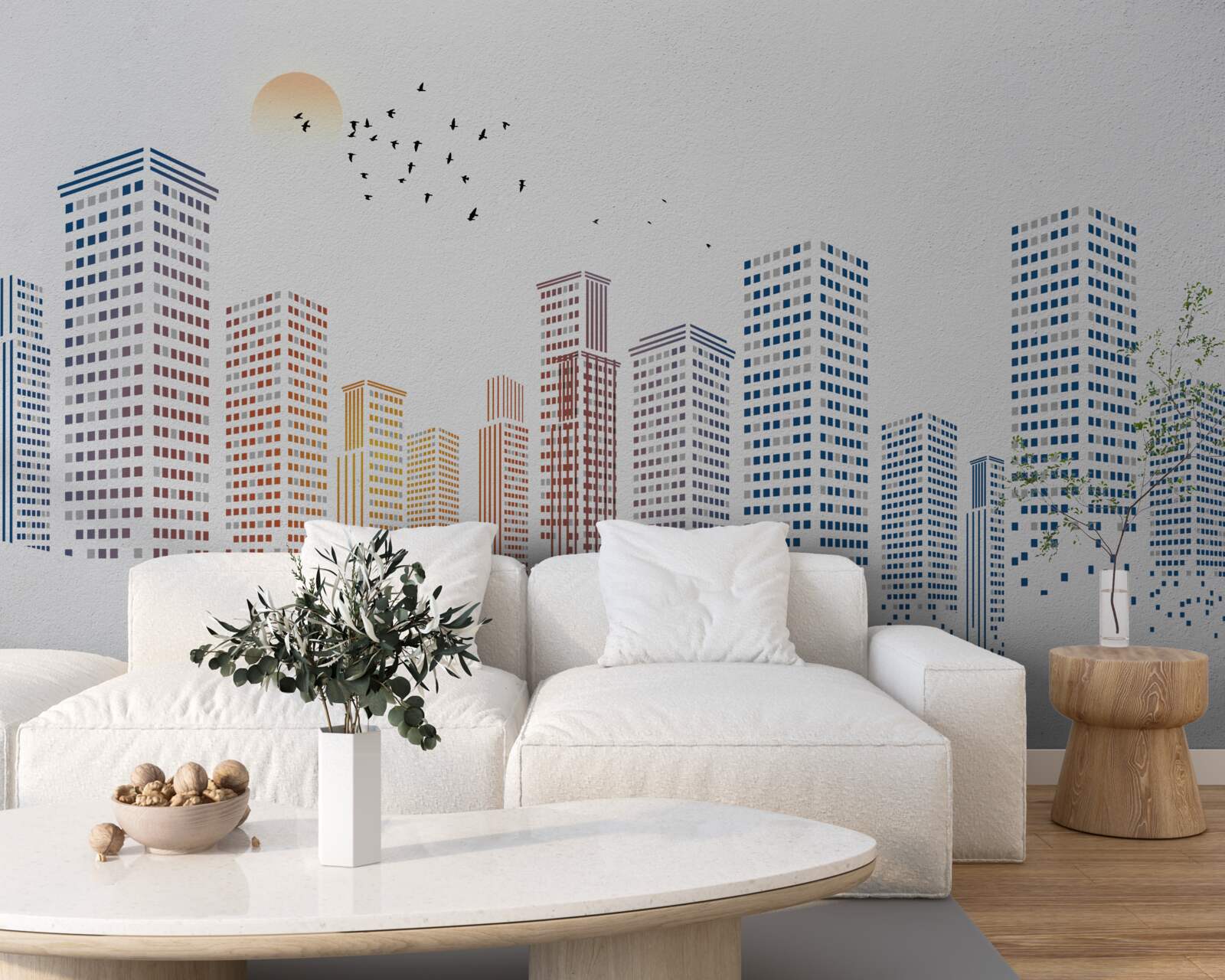 Fototapet panorame contemporane ale orașului