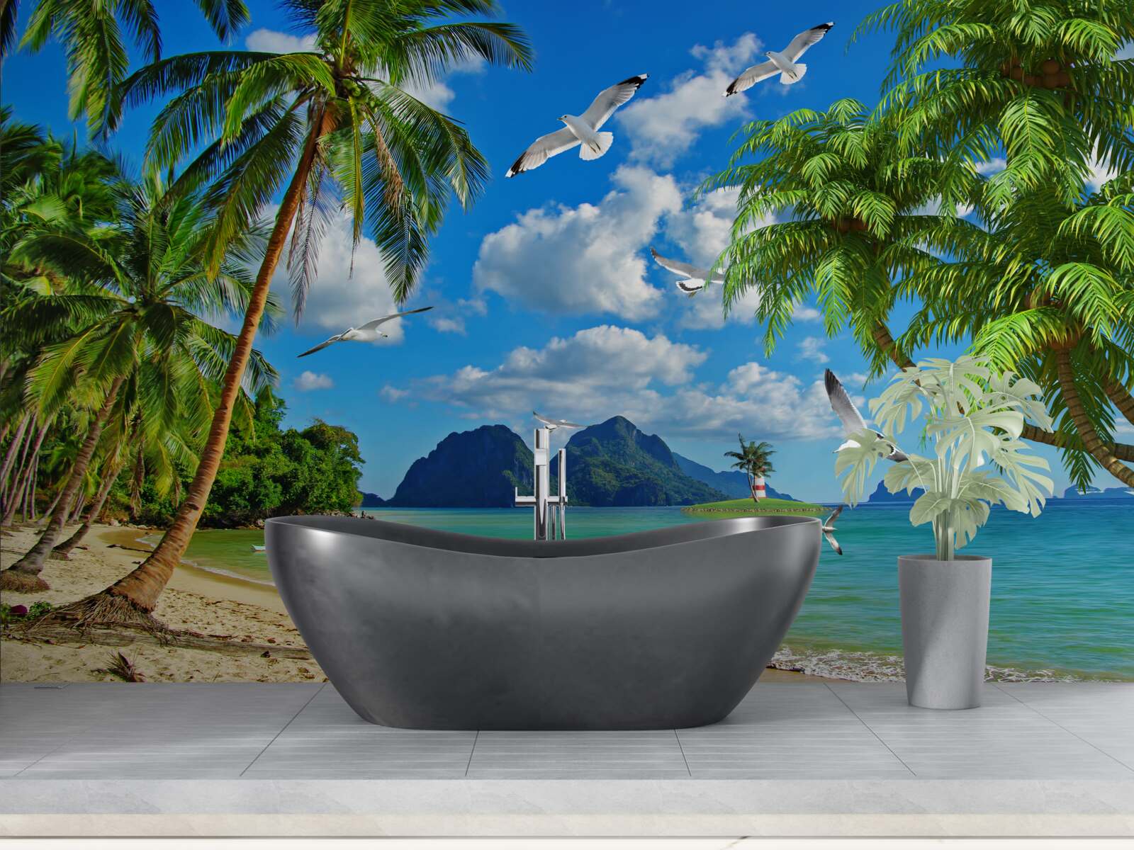 Fototapet paradis la tropice