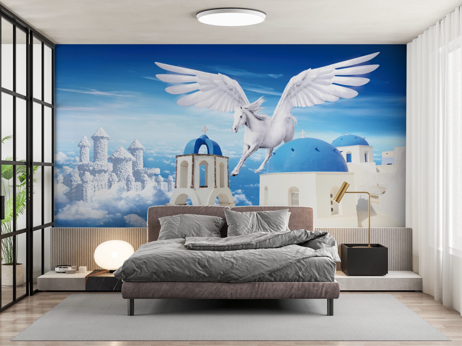 Fototapet alunecare lumina pegasus