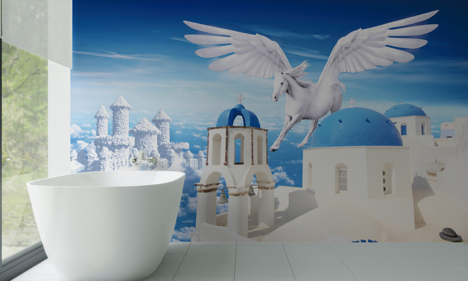 Fototapet alunecare lumina pegasus