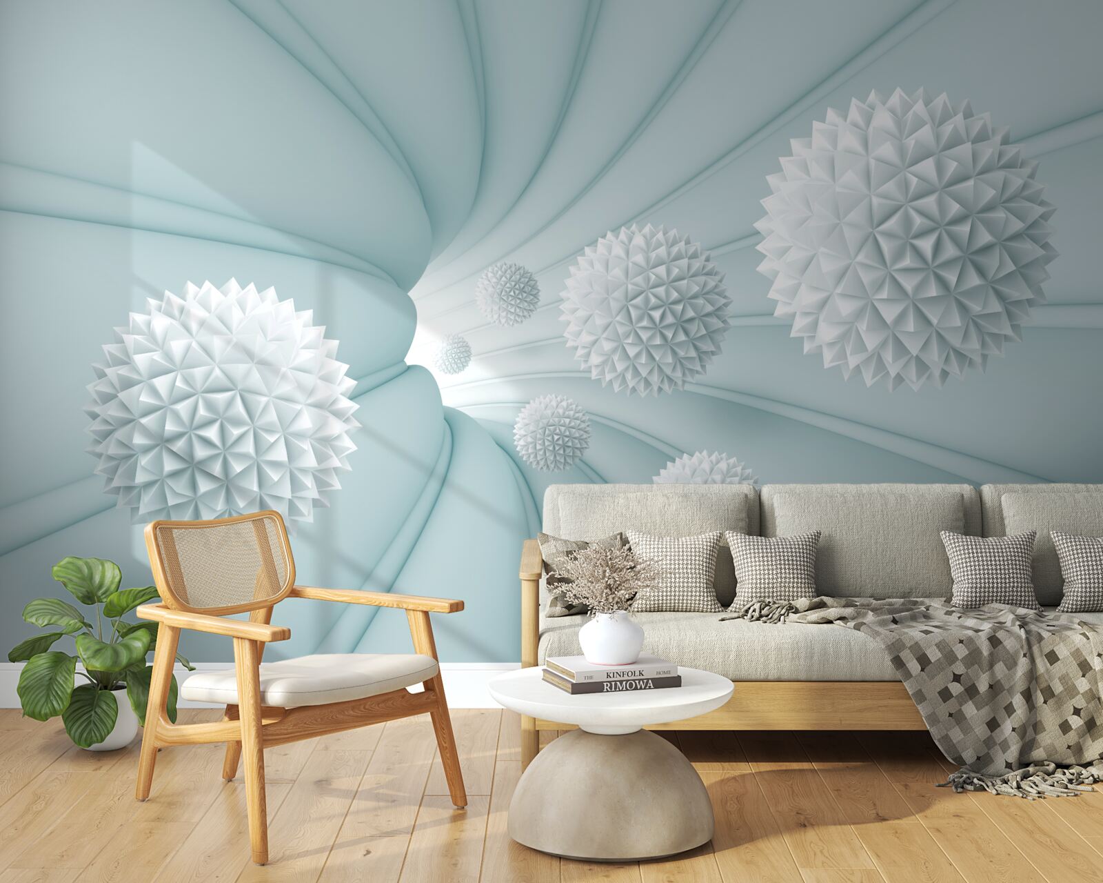 Fototapet bile care zboară prin tunel