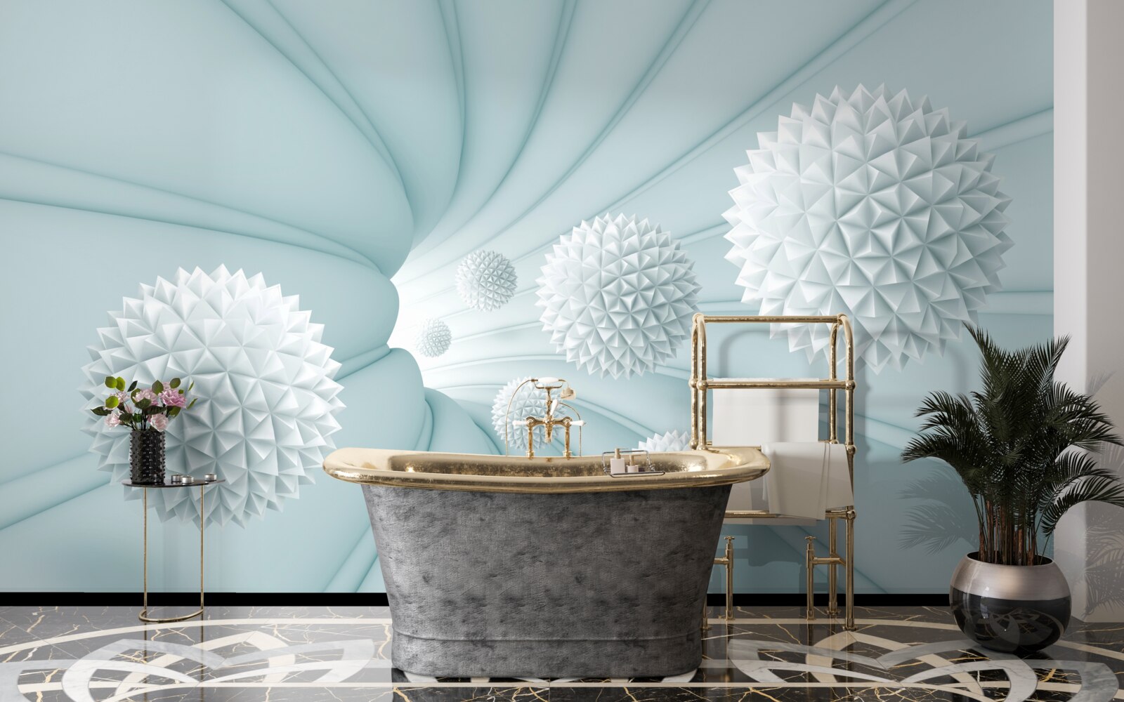 Fototapet bile care zboară prin tunel