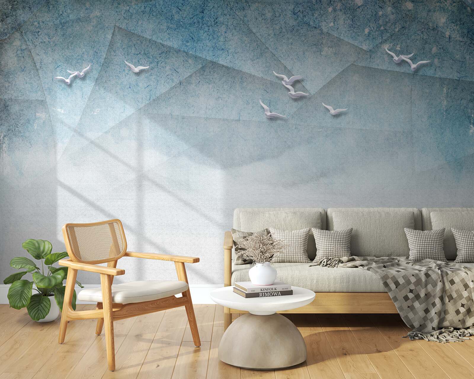 Fototapet iazul acționează ca o zonă de mărăciniș pentru păsări