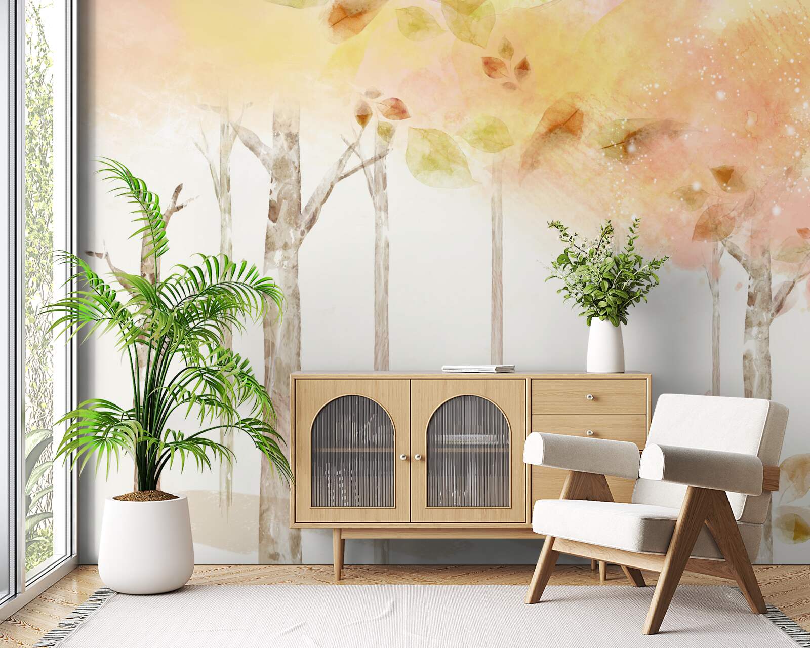 Fototapet copacii își pierd frunzele toamna