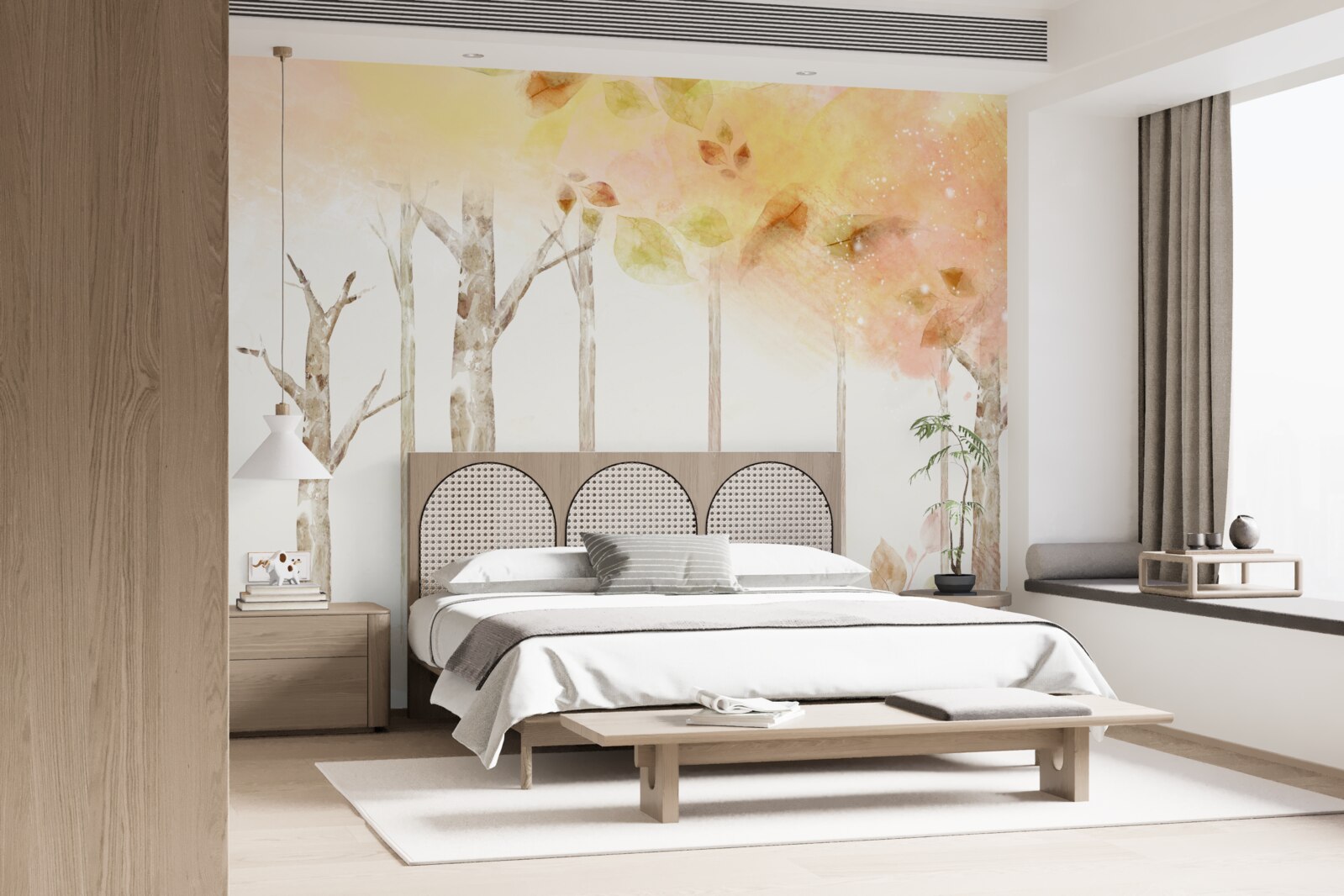 Fototapet copacii își pierd frunzele toamna