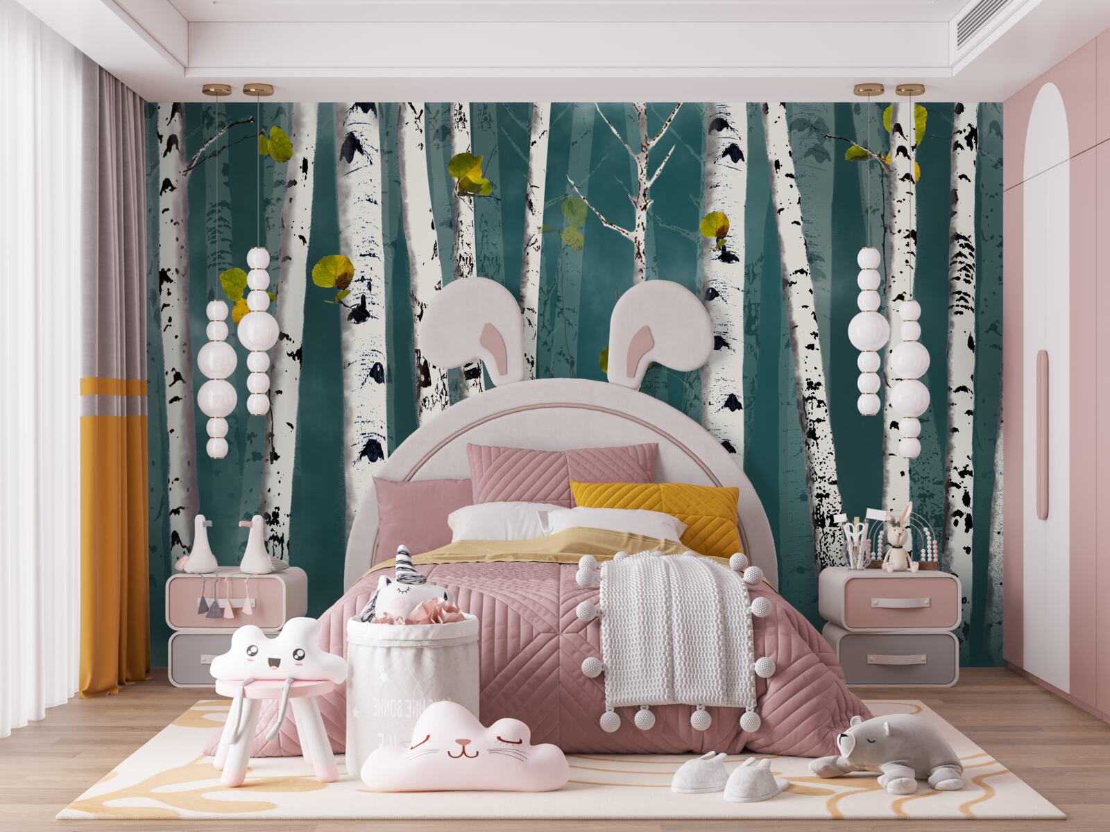 Fototapet mestecenii erau învăluiți într-un văl cețos