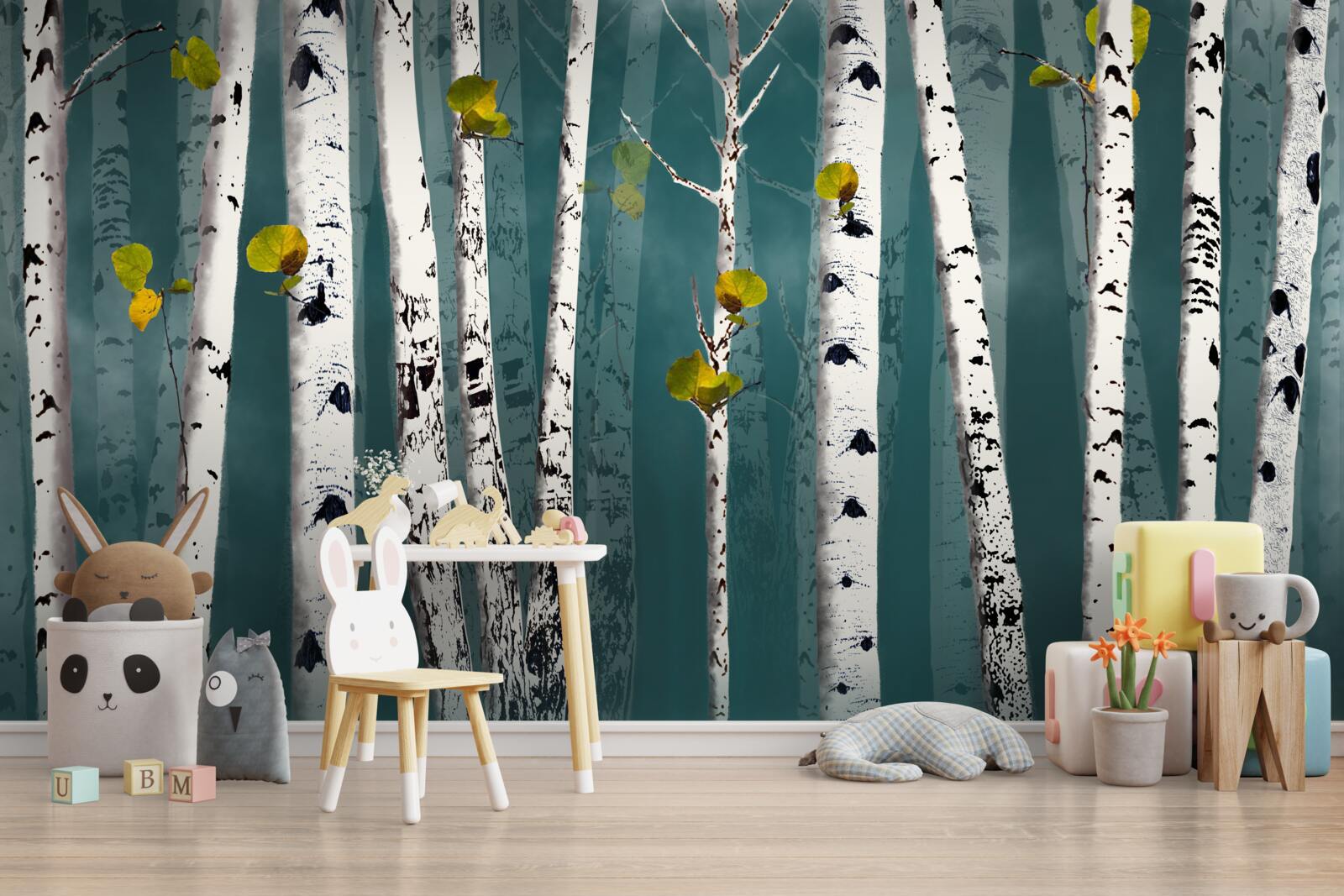 Fototapet mestecenii erau învăluiți într-un văl cețos