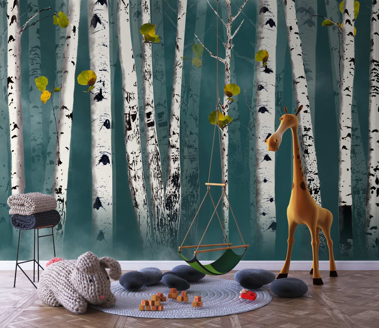 Fototapet mestecenii erau învăluiți într-un văl cețos