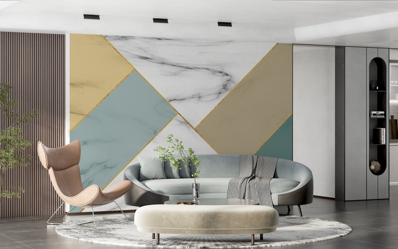 Fototapet piatră de marmură multicoloră