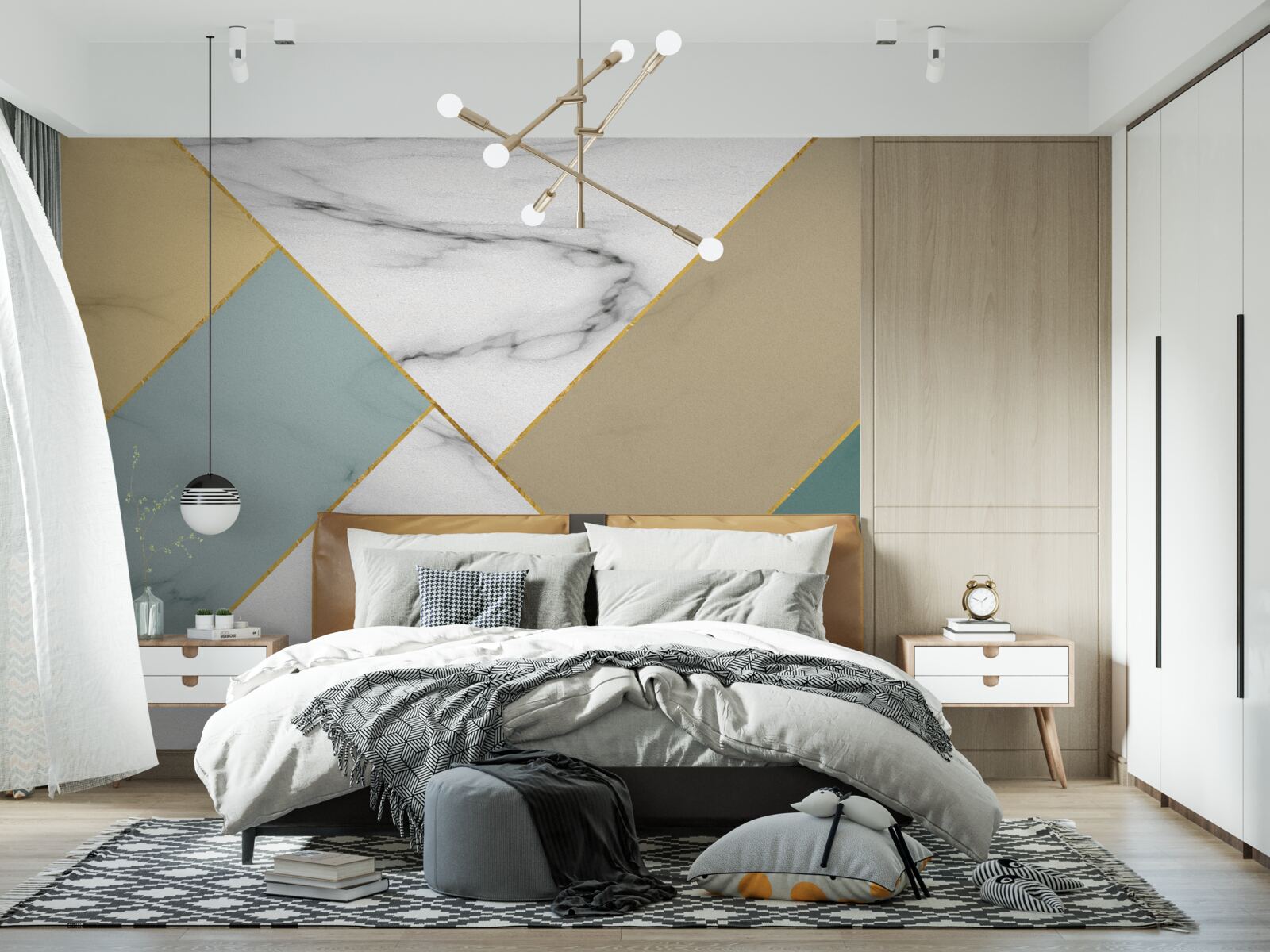 Fototapet piatră de marmură multicoloră