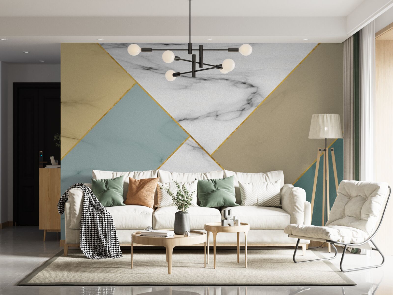 Fototapet piatră de marmură multicoloră