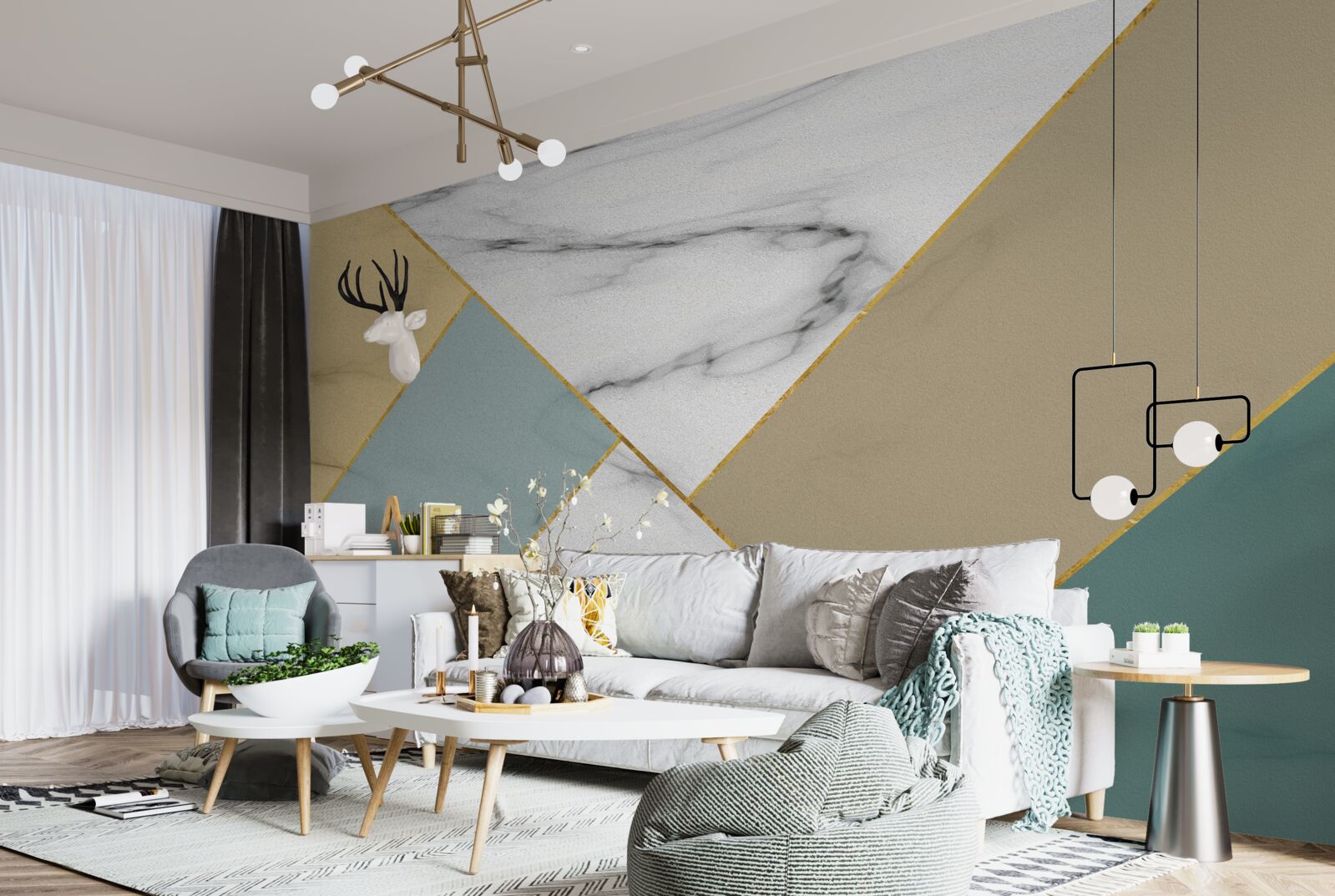 Fototapet piatră de marmură multicoloră