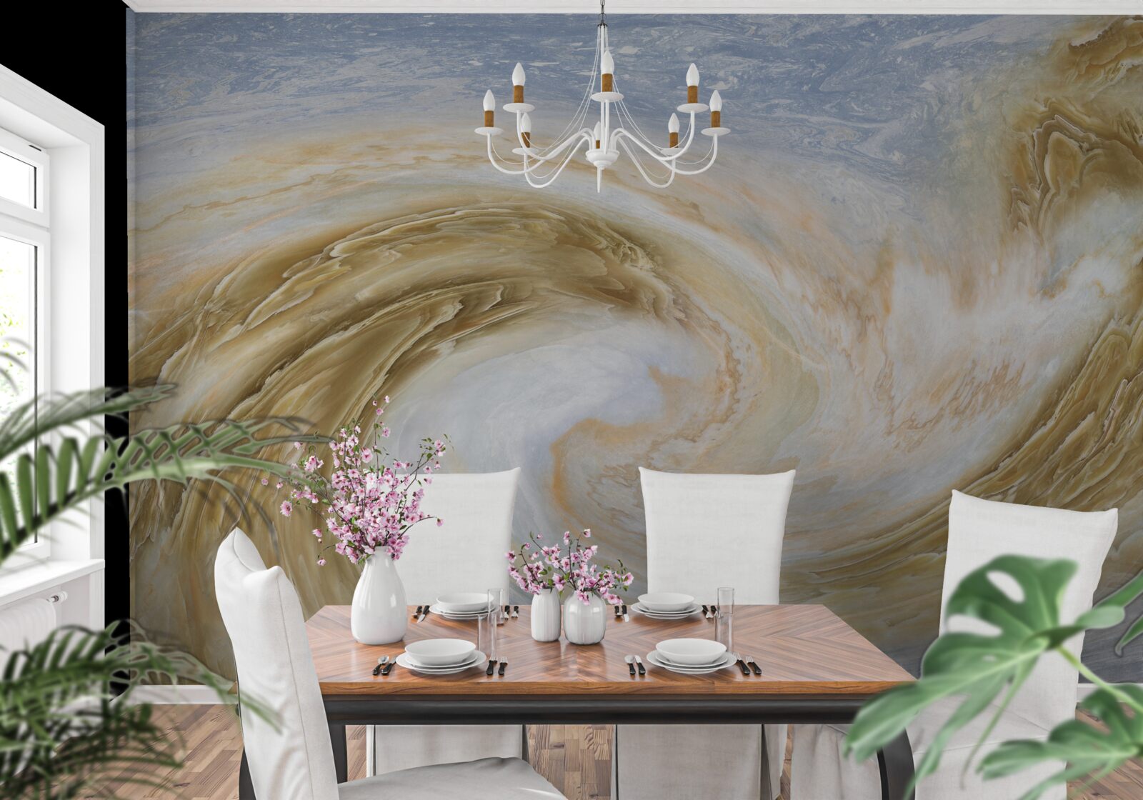 Fototapet contact între două cicloane