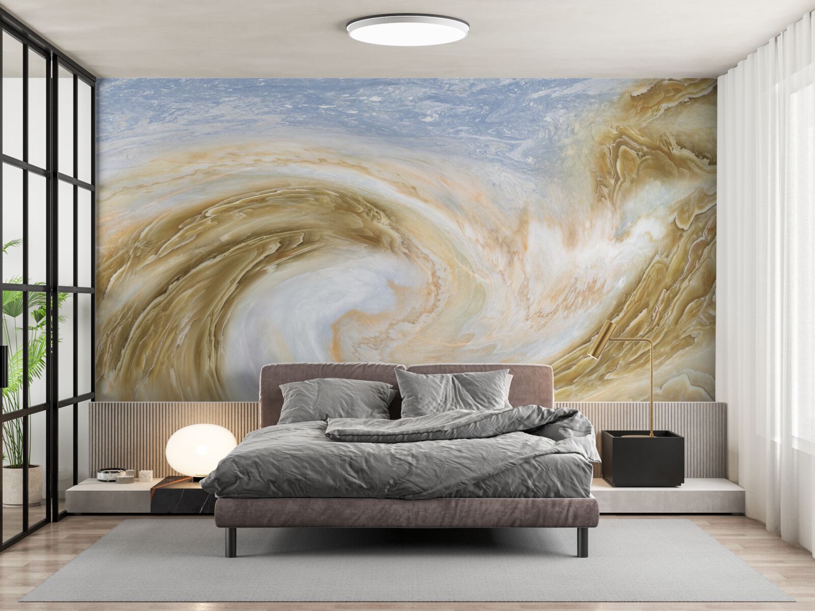 Fototapet contact între două cicloane