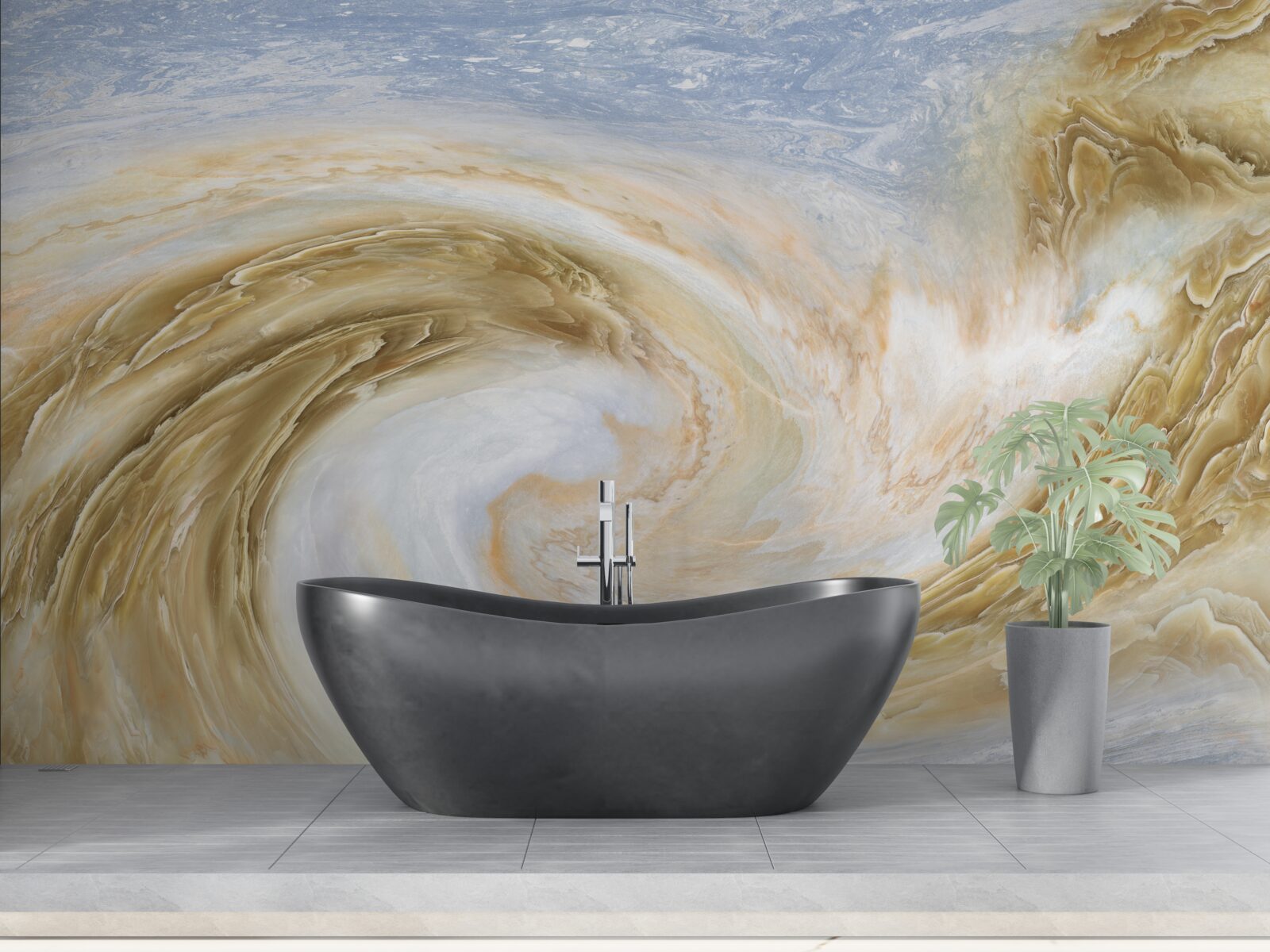 Fototapet contact între două cicloane