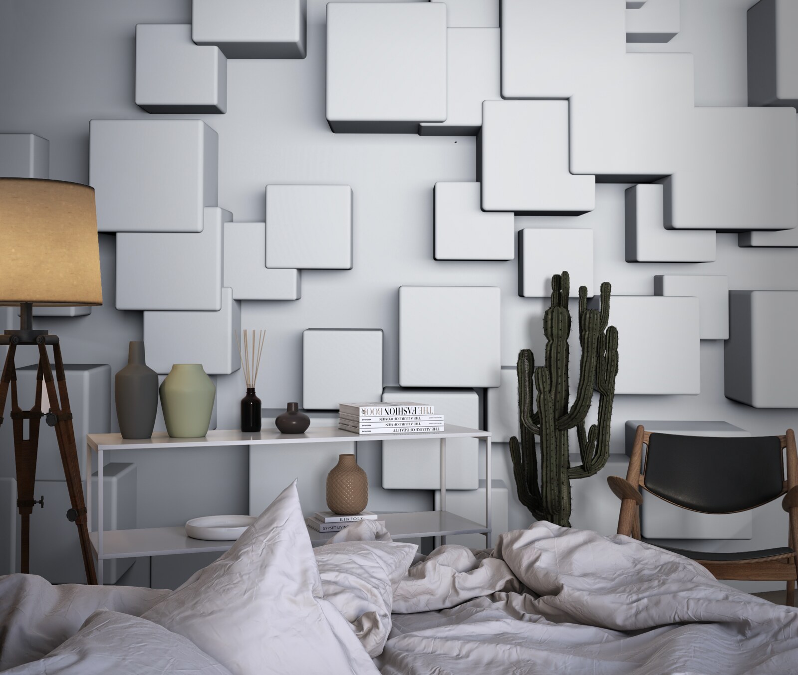 Fototapet forme dreptunghiulare gri mari