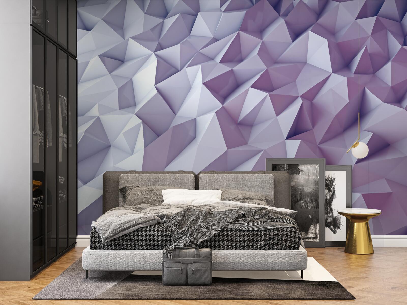 Fototapet abstracții de gradient în formă de triunghiuri