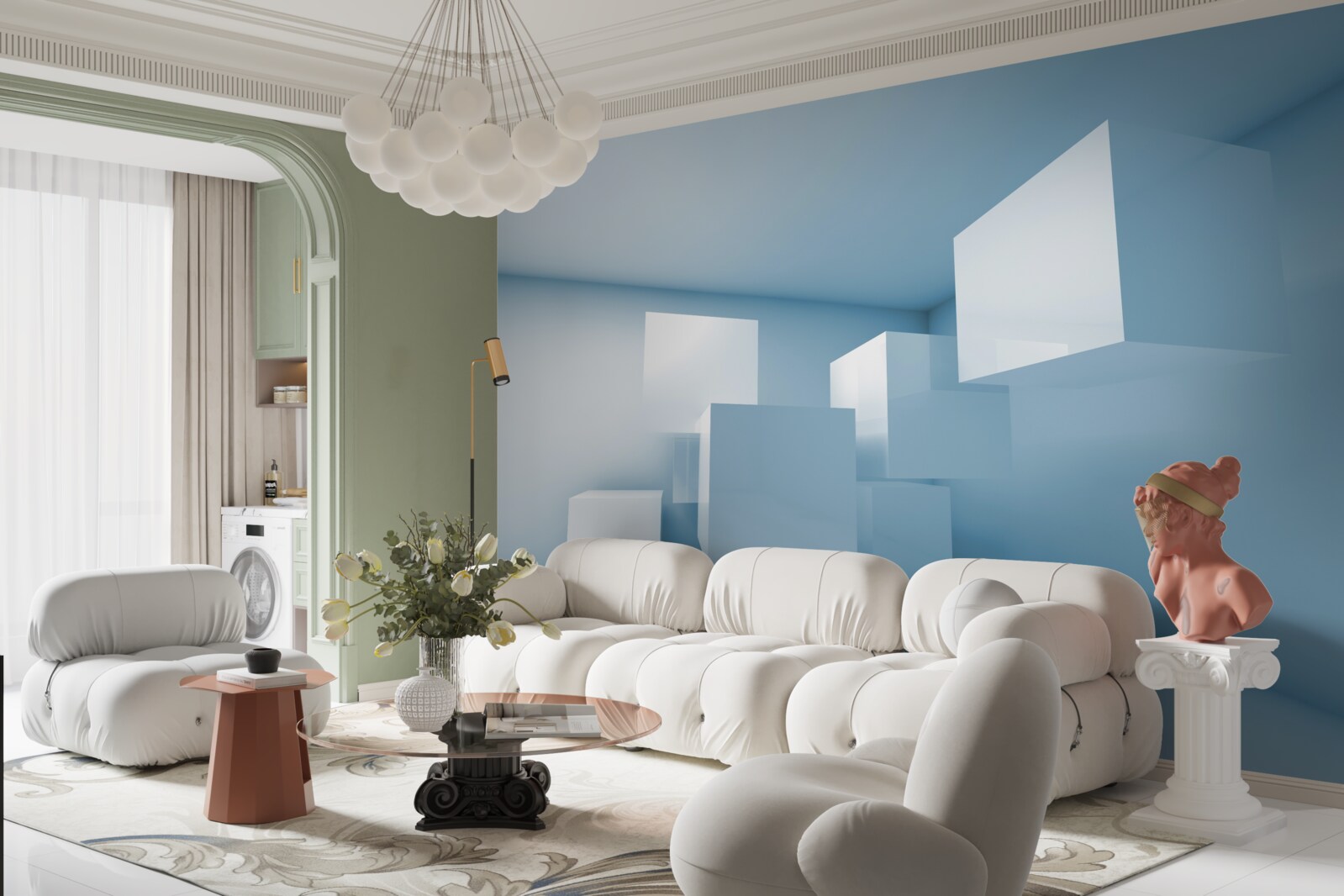 Fototapet structură geometrică abstractă