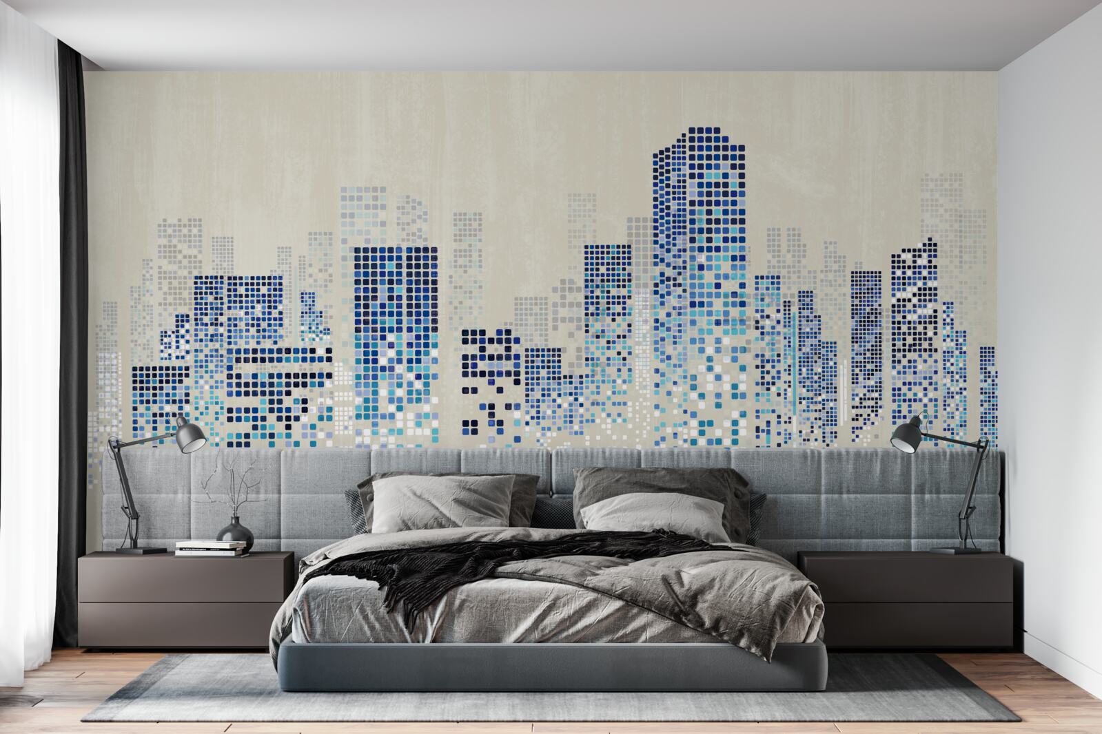 Fototapet clădiri moderne cu perforații