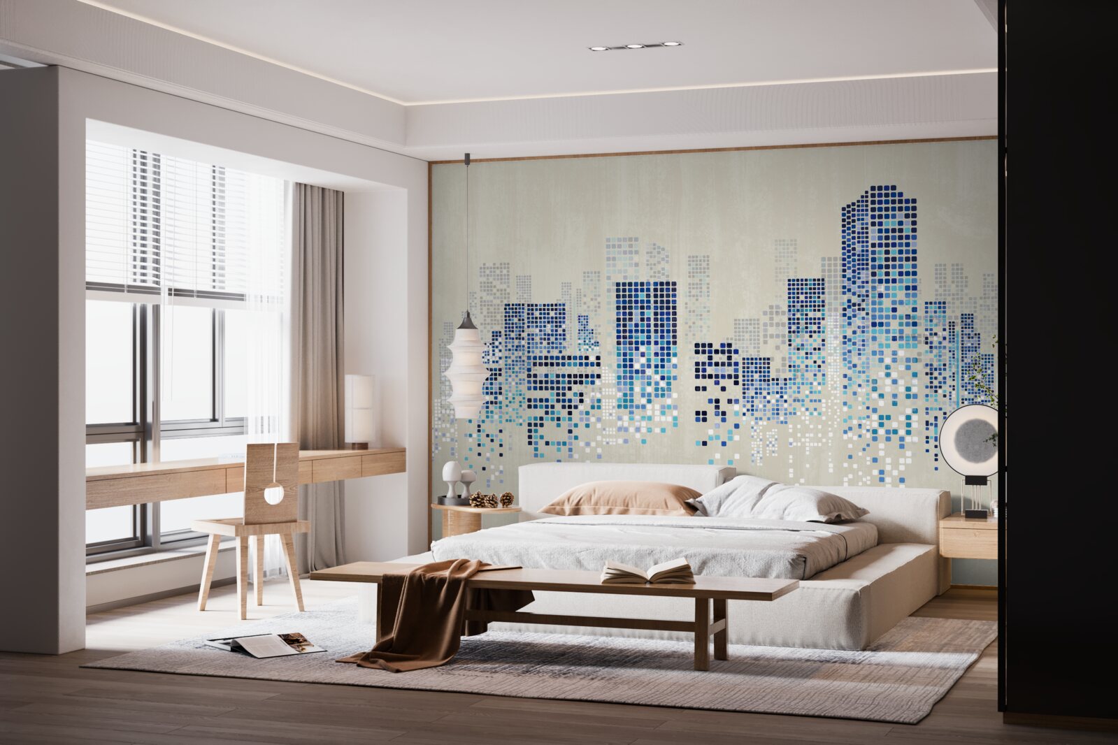 Fototapet clădiri moderne cu perforații