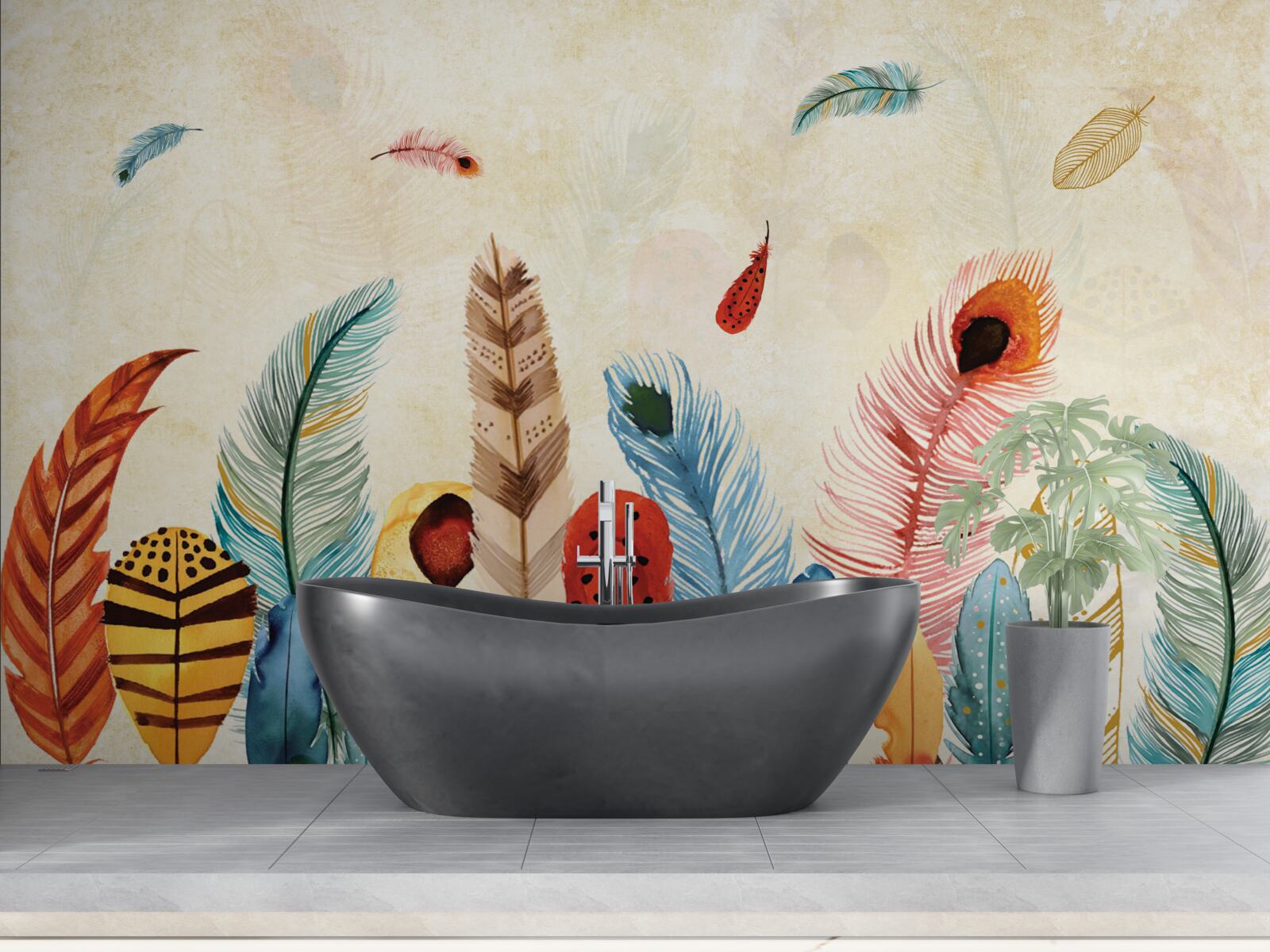 Fototapet pene decorative tribale