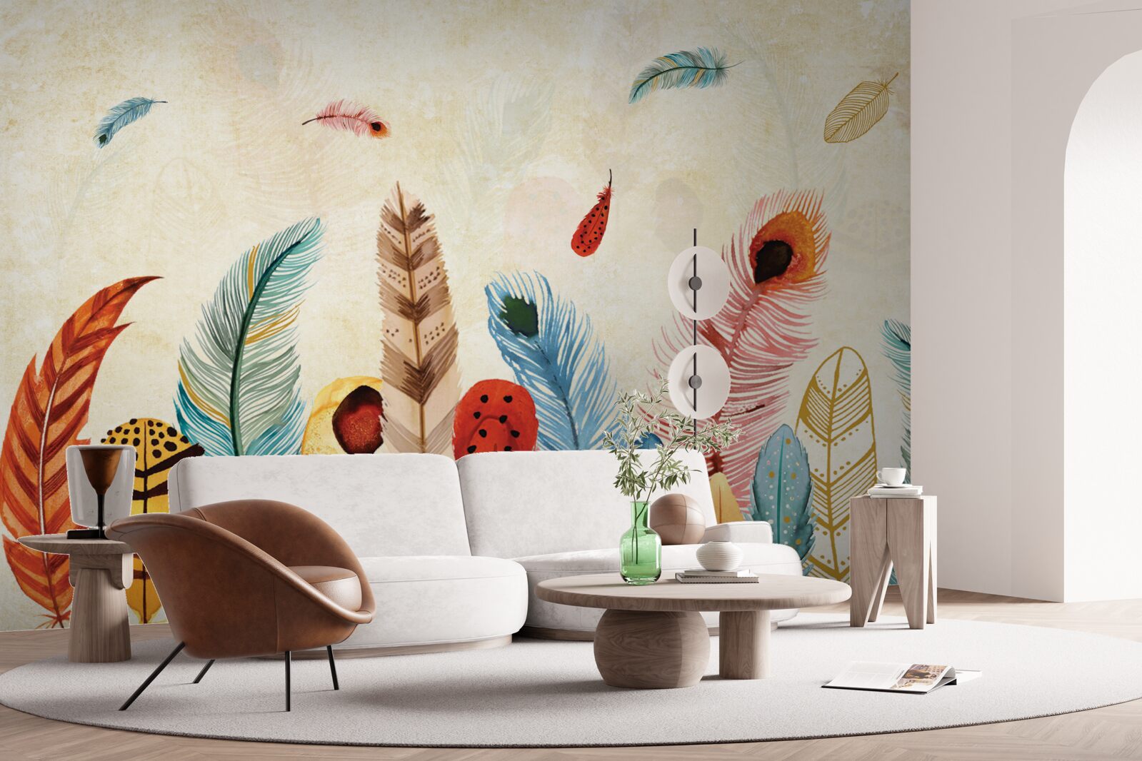 Fototapet pene decorative tribale