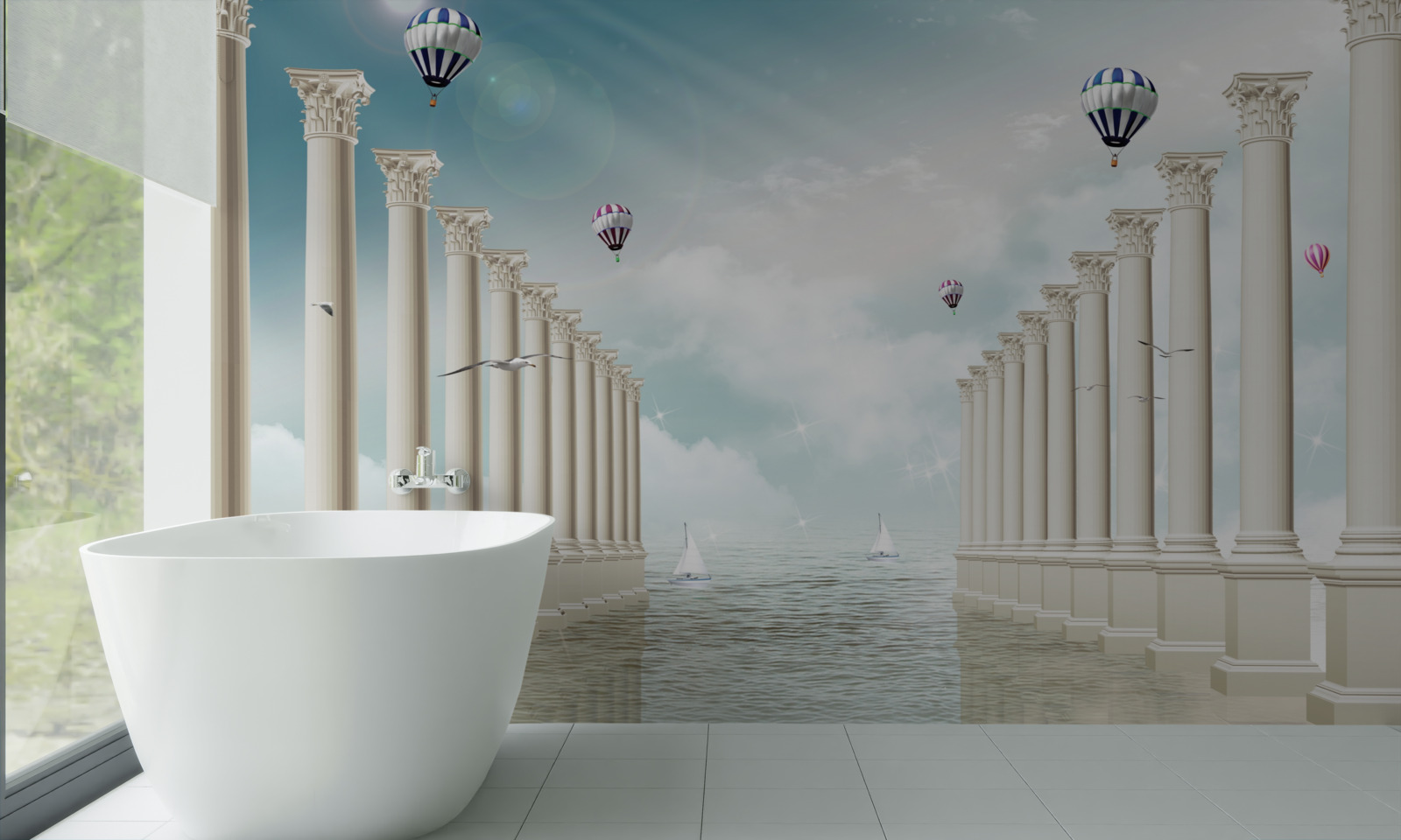 Fototapet Arcurile Egiptului pe un cer albastru