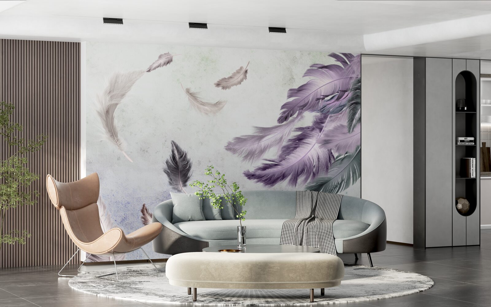 Fototapet zbor de pene ușoare