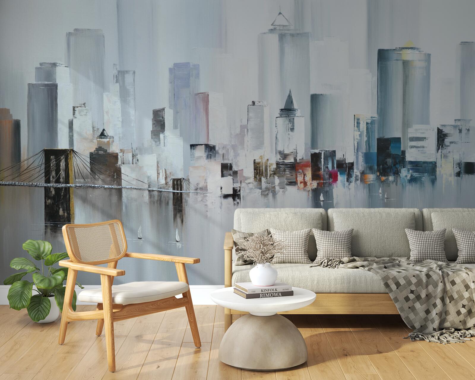 Fototapet pe timp de ploaie în new york