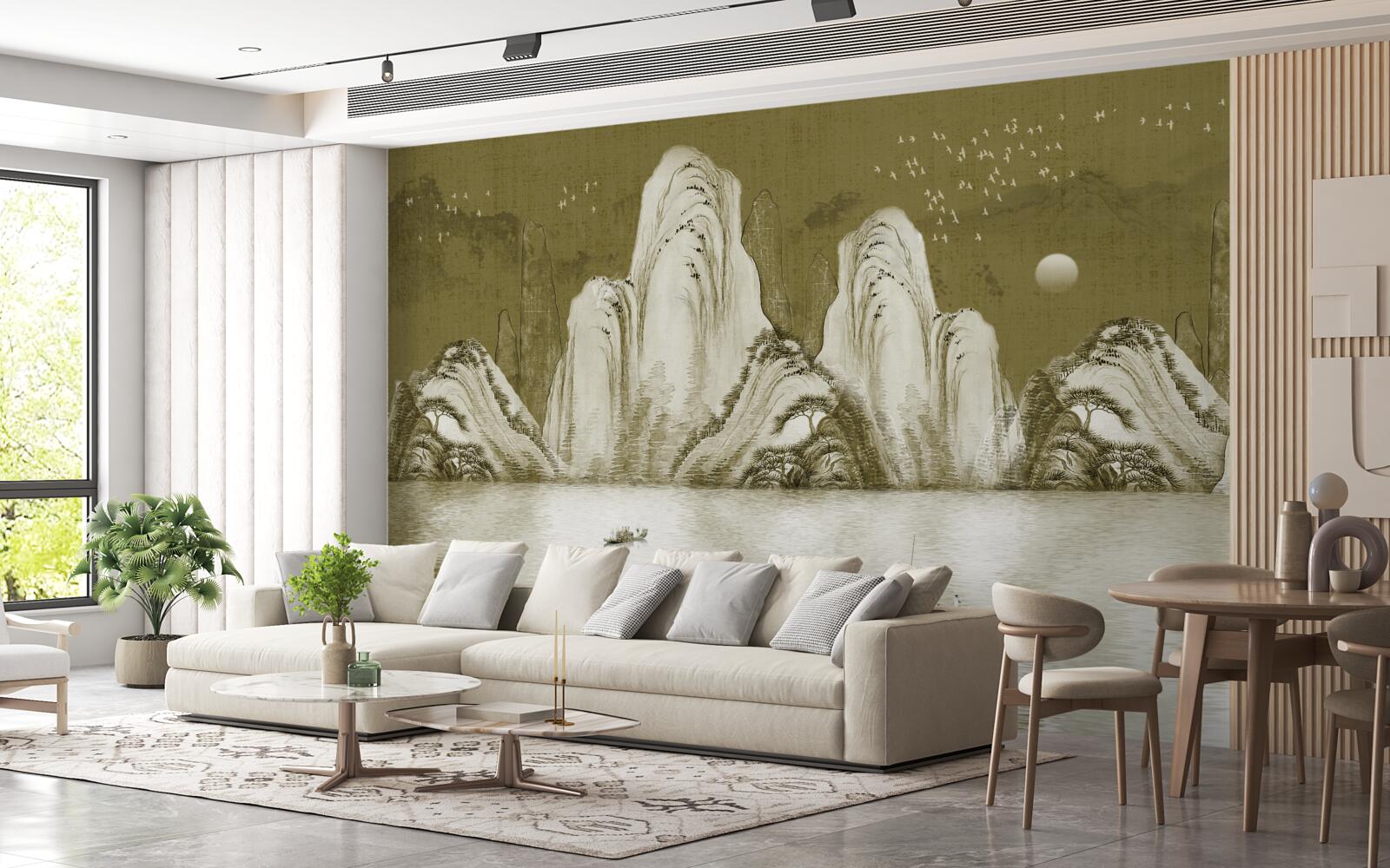 Fototapet cântecul pescarilor seara