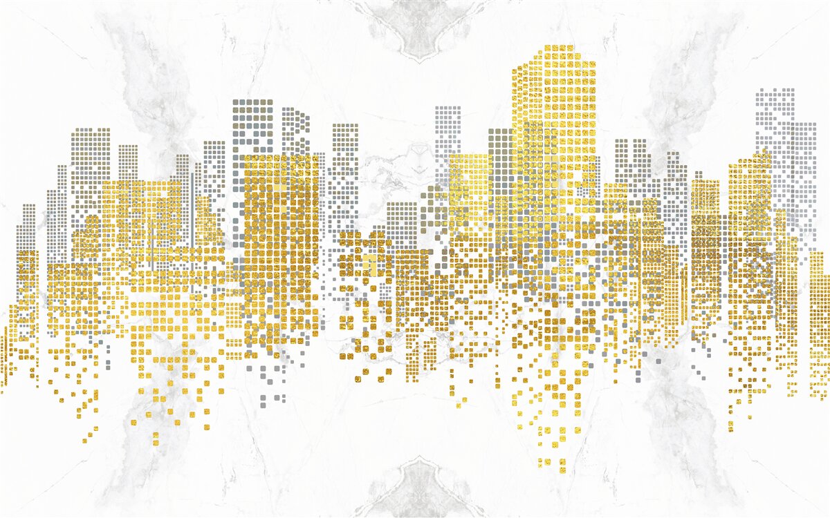 Fototapet clădiri la limita orașului