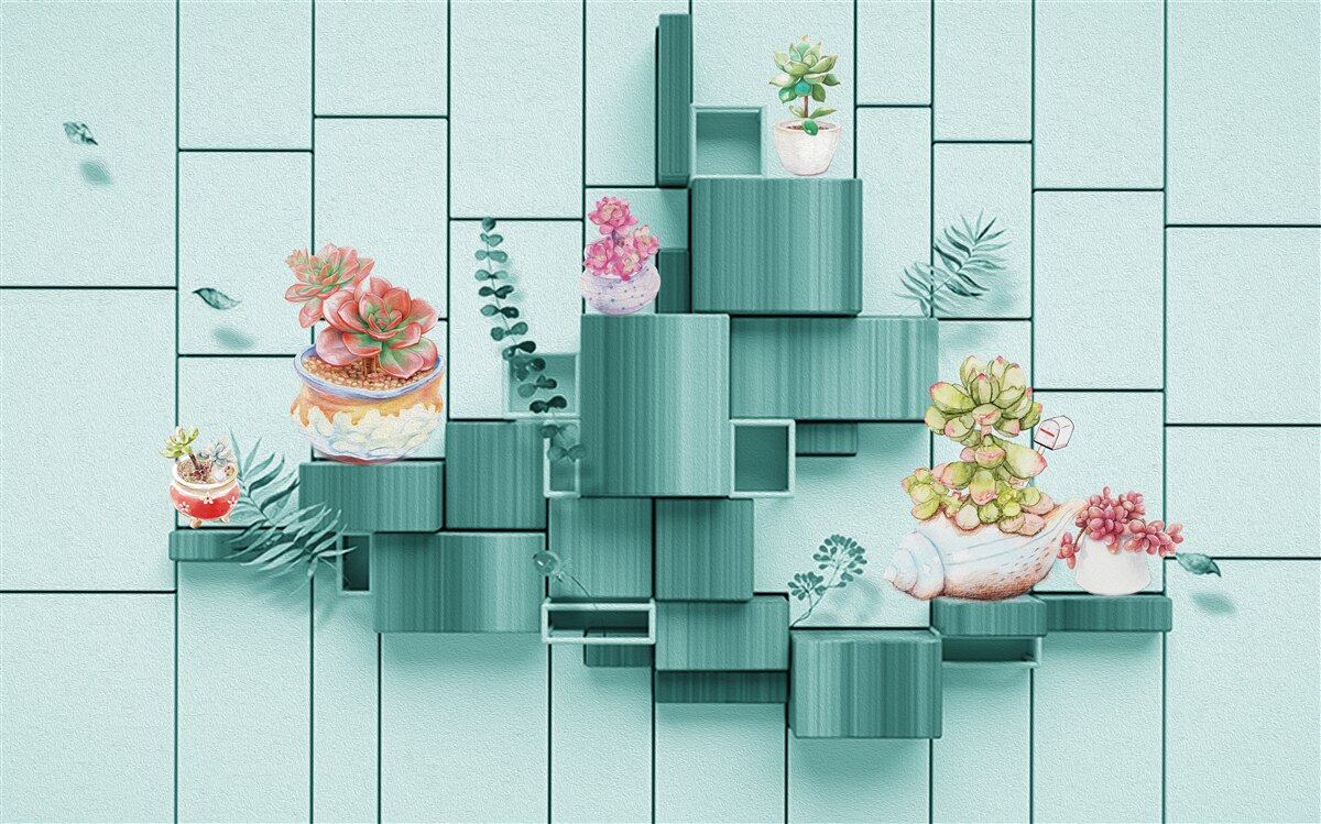 Fototapet ghivece pentru flori și plante