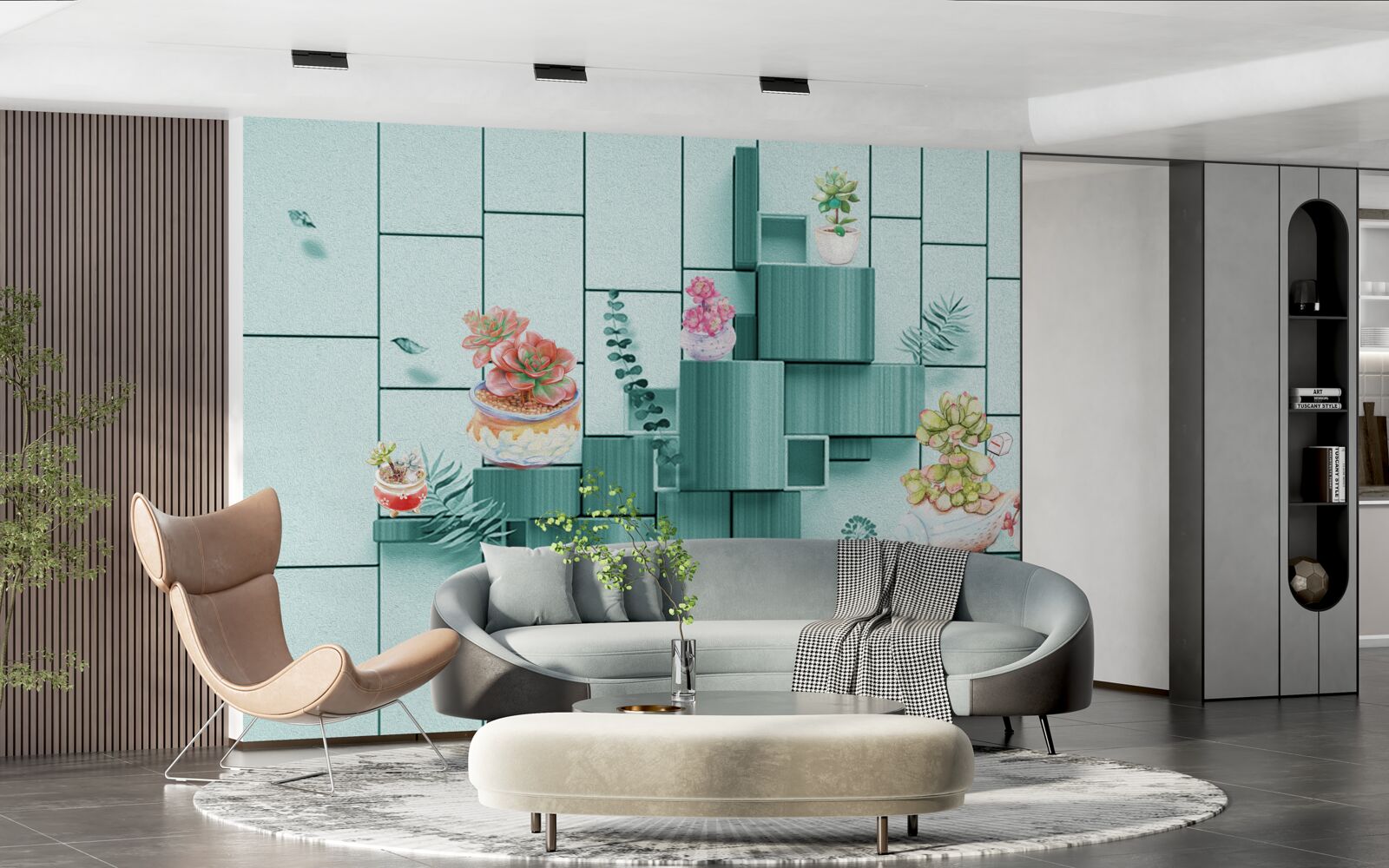 Fototapet ghivece pentru flori și plante