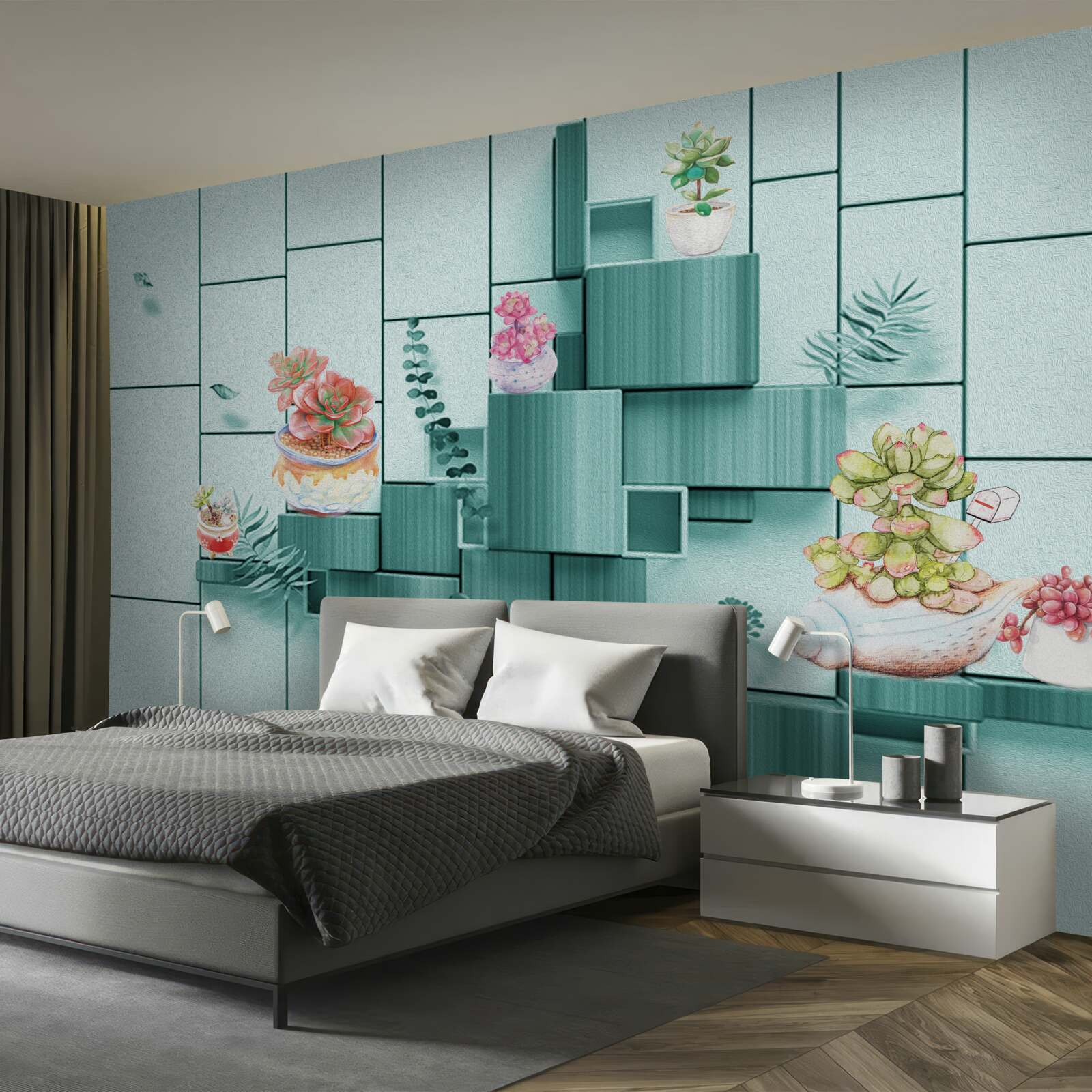 Fototapet ghivece pentru flori și plante