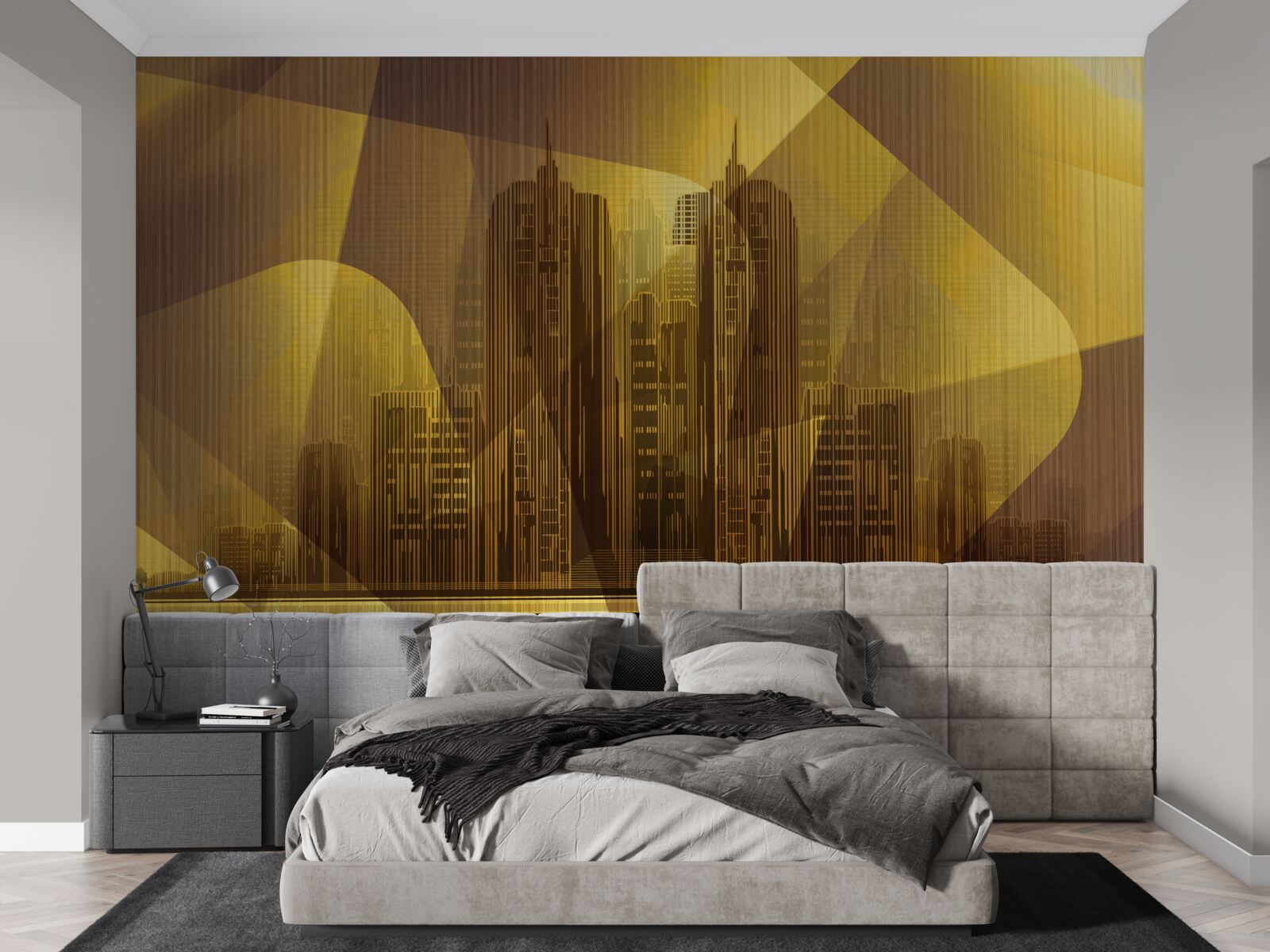 Fototapet o imagine strălucitoare a orașelor gigantice