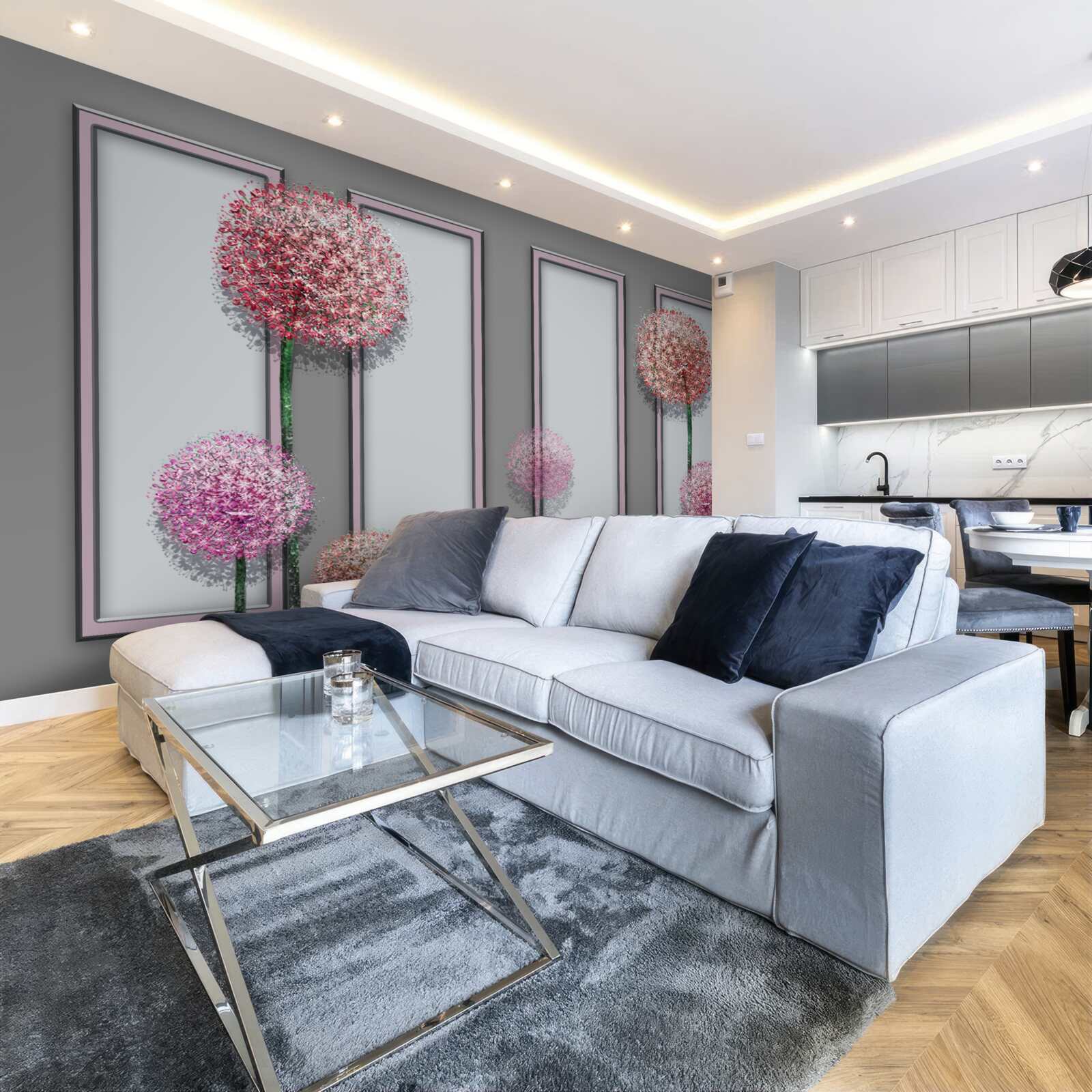 Fototapet păpădii și module de ferestre