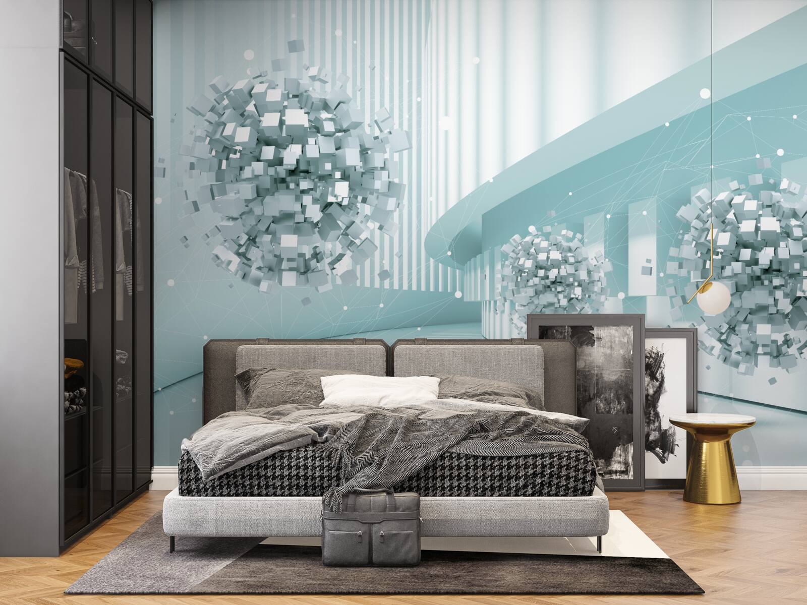 Fototapet gloanțele invizibile alunecă de-a lungul unei traiectorii