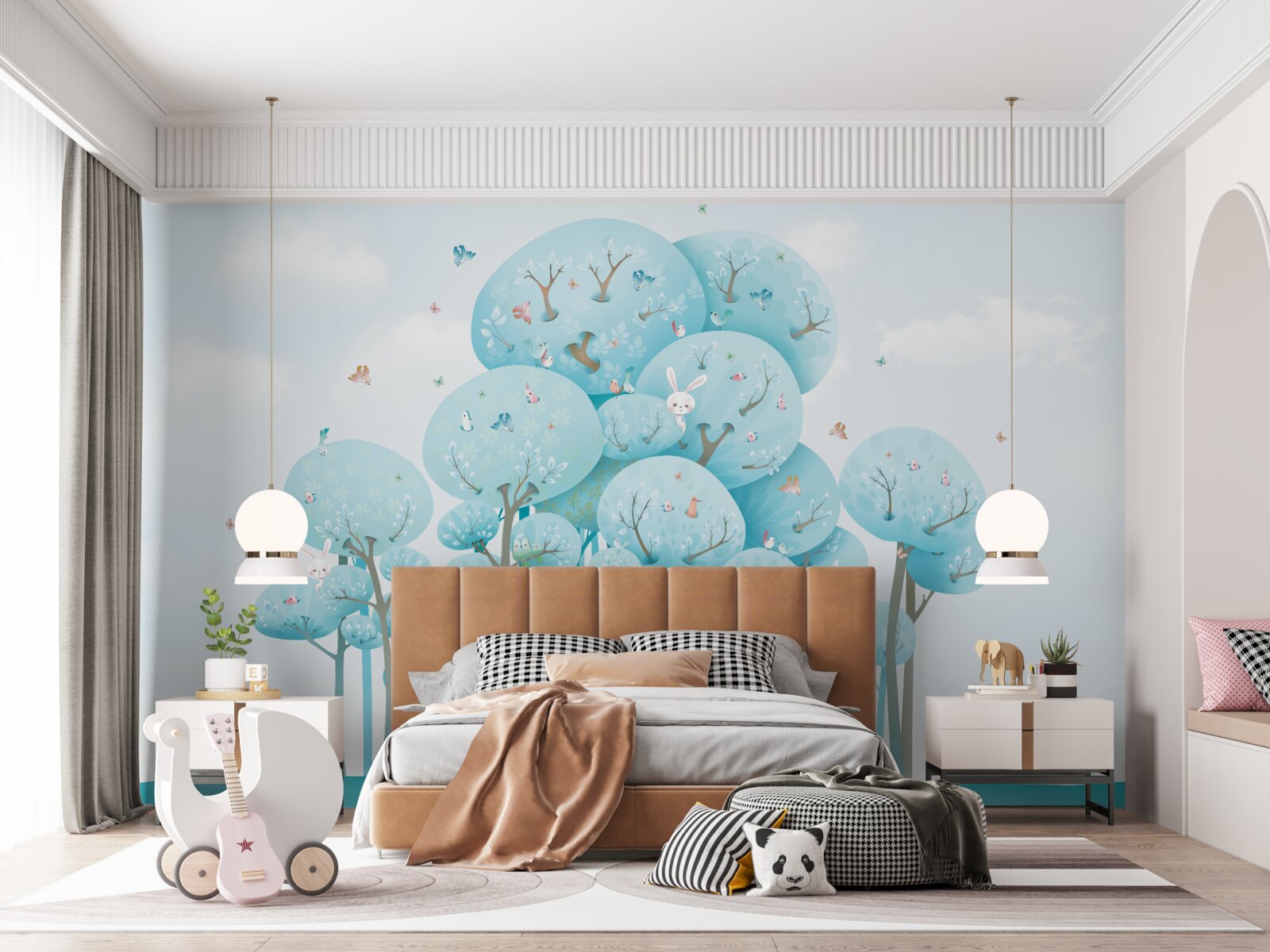 Fototapet o pădure plină de basme și locuitorii ei