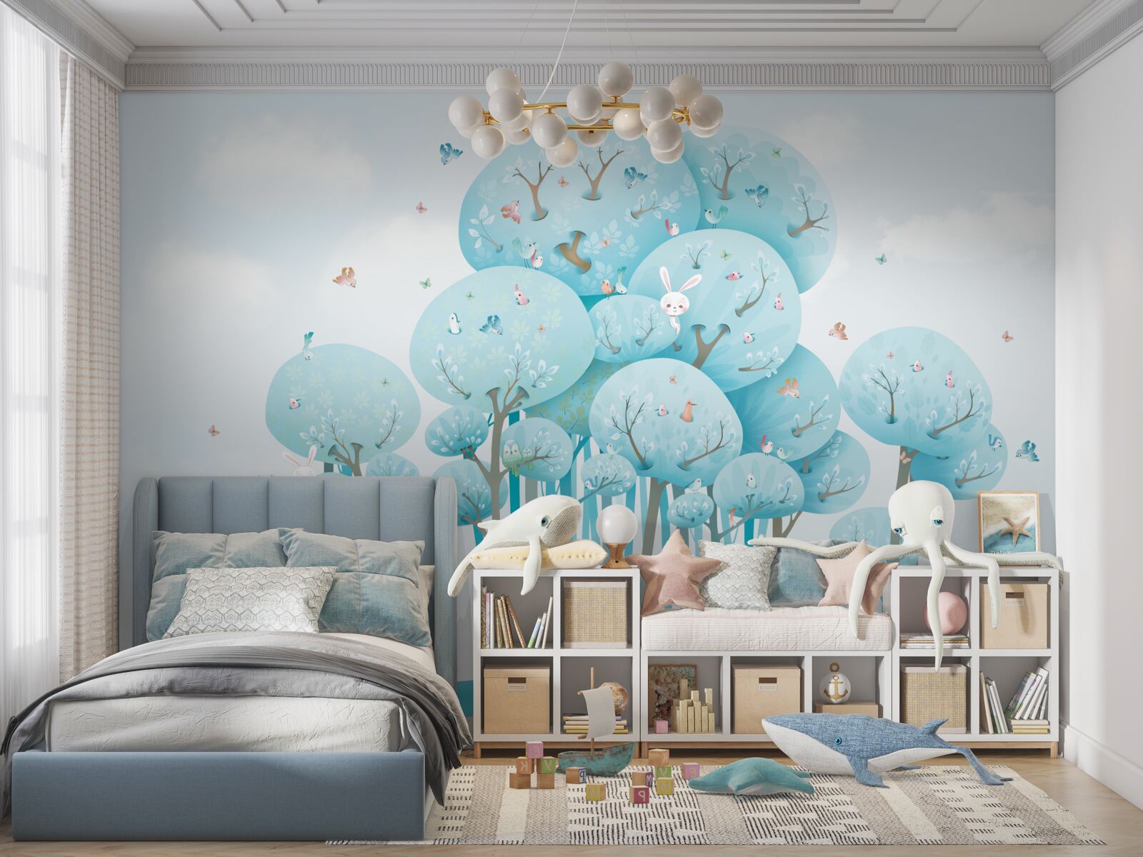 Fototapet o pădure plină de basme și locuitorii ei