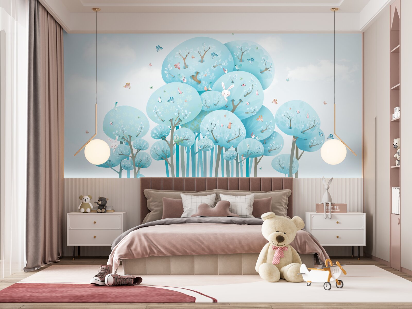 Fototapet o pădure plină de basme și locuitorii ei