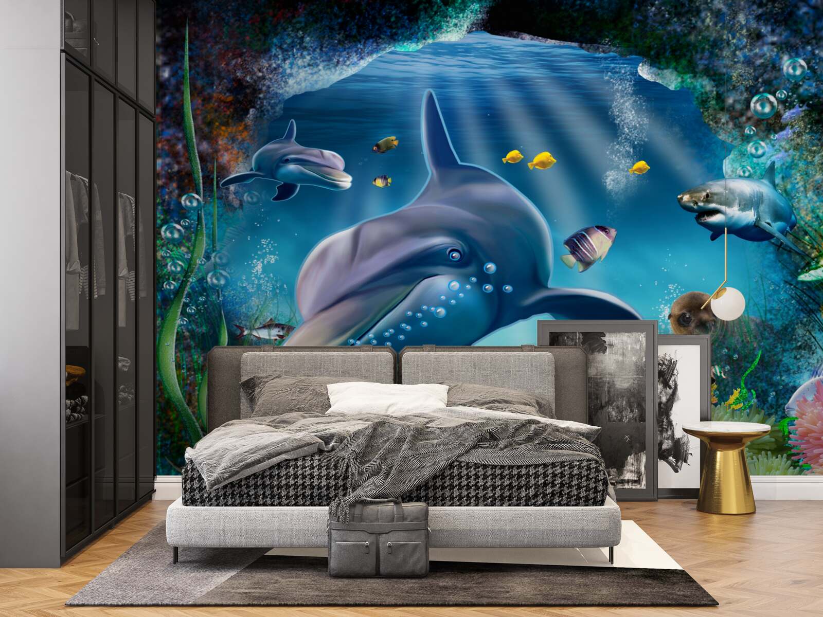 Fototapet locuitori de adâncime de natură prădătoare