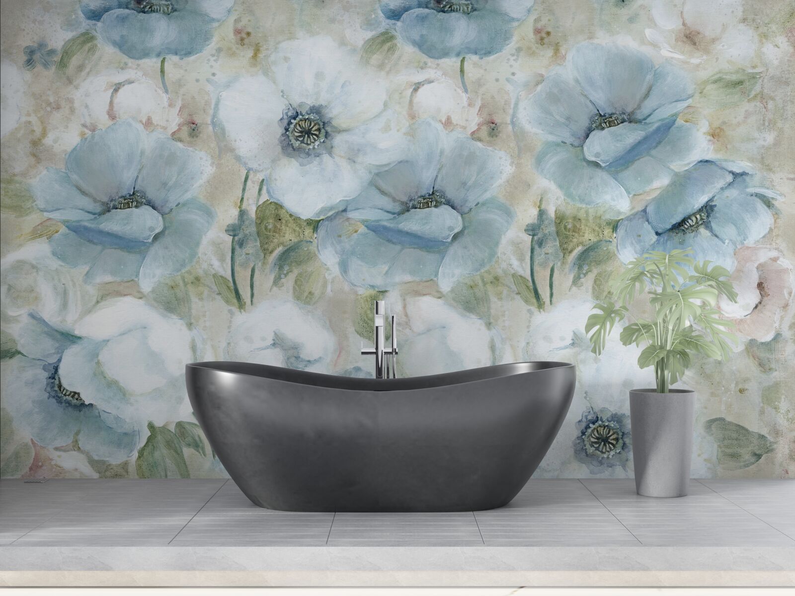 Fototapet delicatețea macului de pat