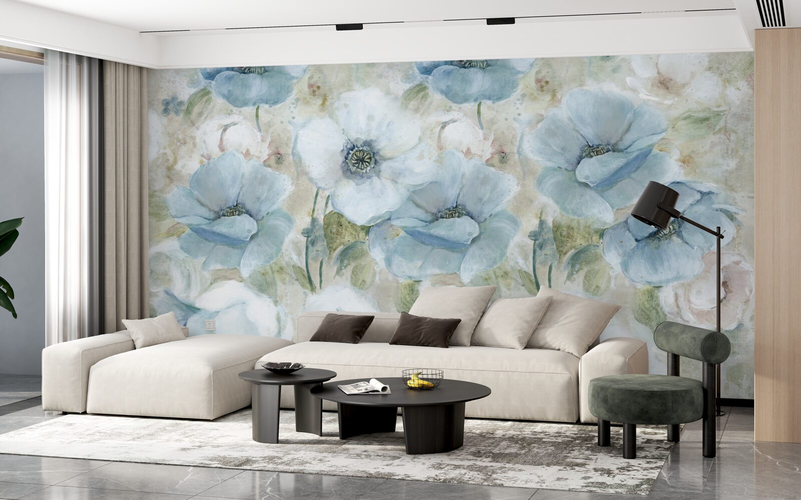 Fototapet delicatețea macului de pat