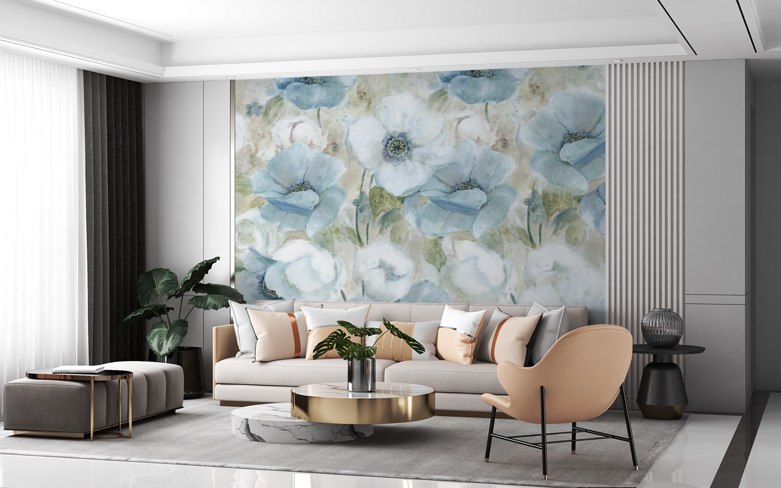 Fototapet delicatețea macului de pat